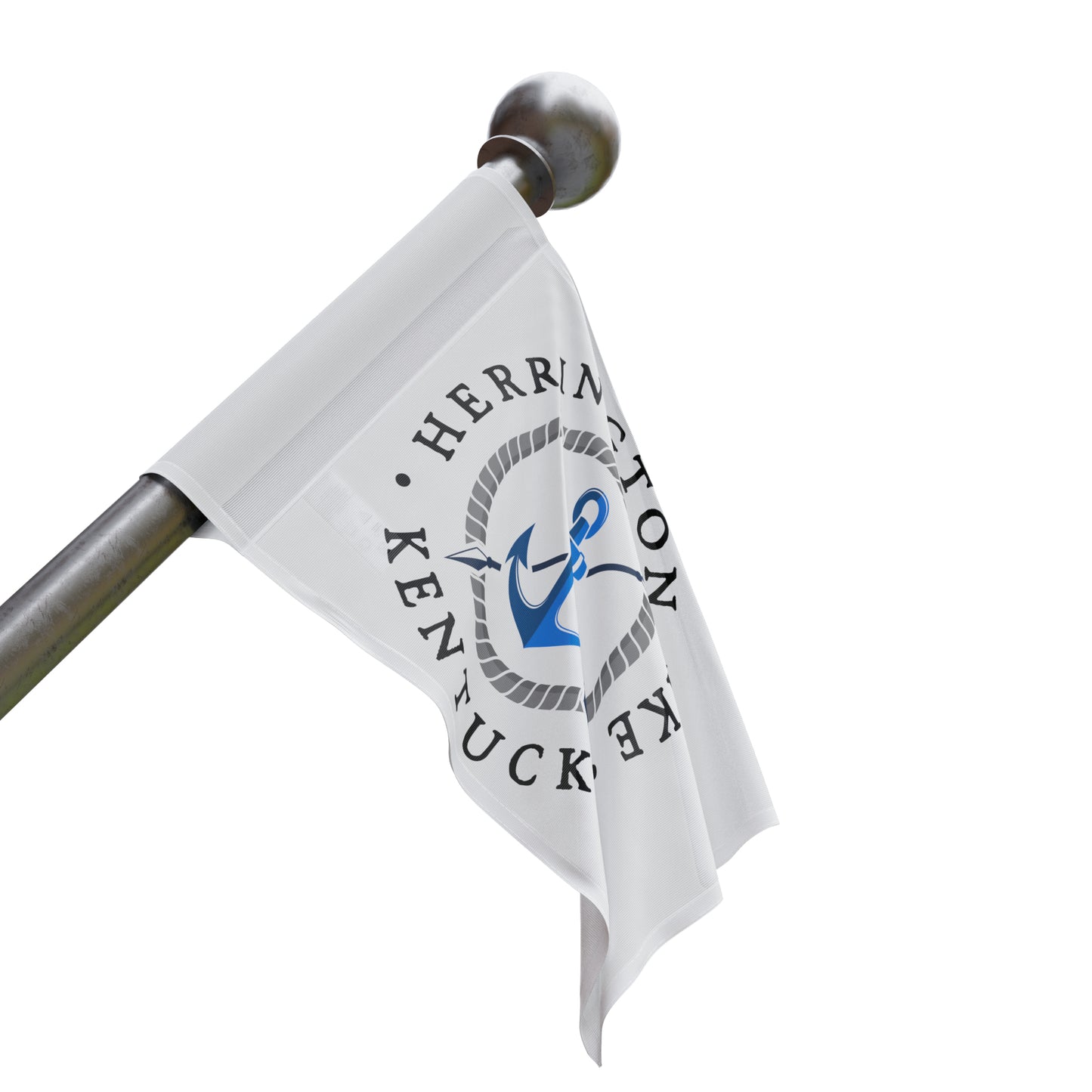 Herrington Lake Nautical Collection Flag - White