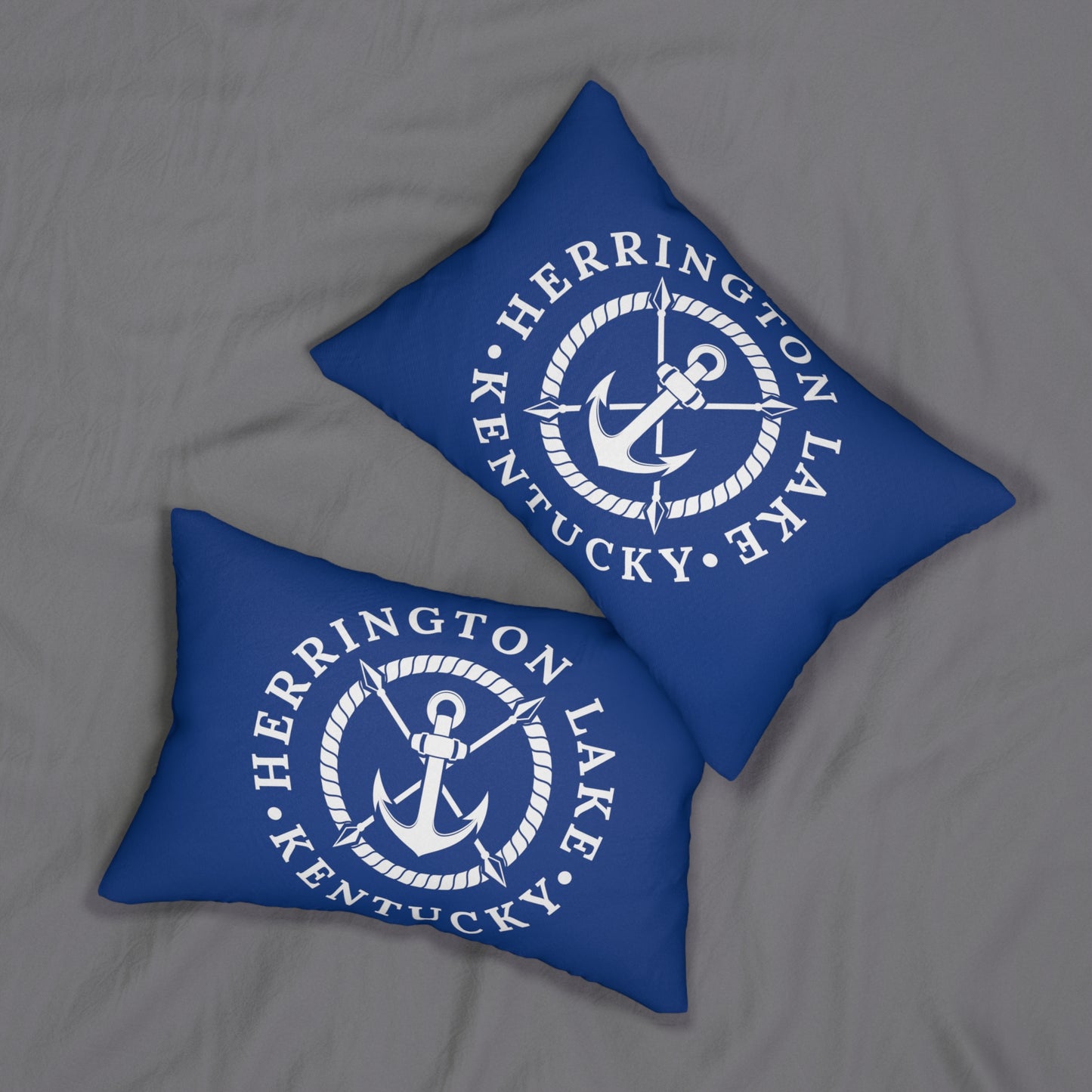 Herrington Lake Anchor Lumbar Pillow (Blue)
