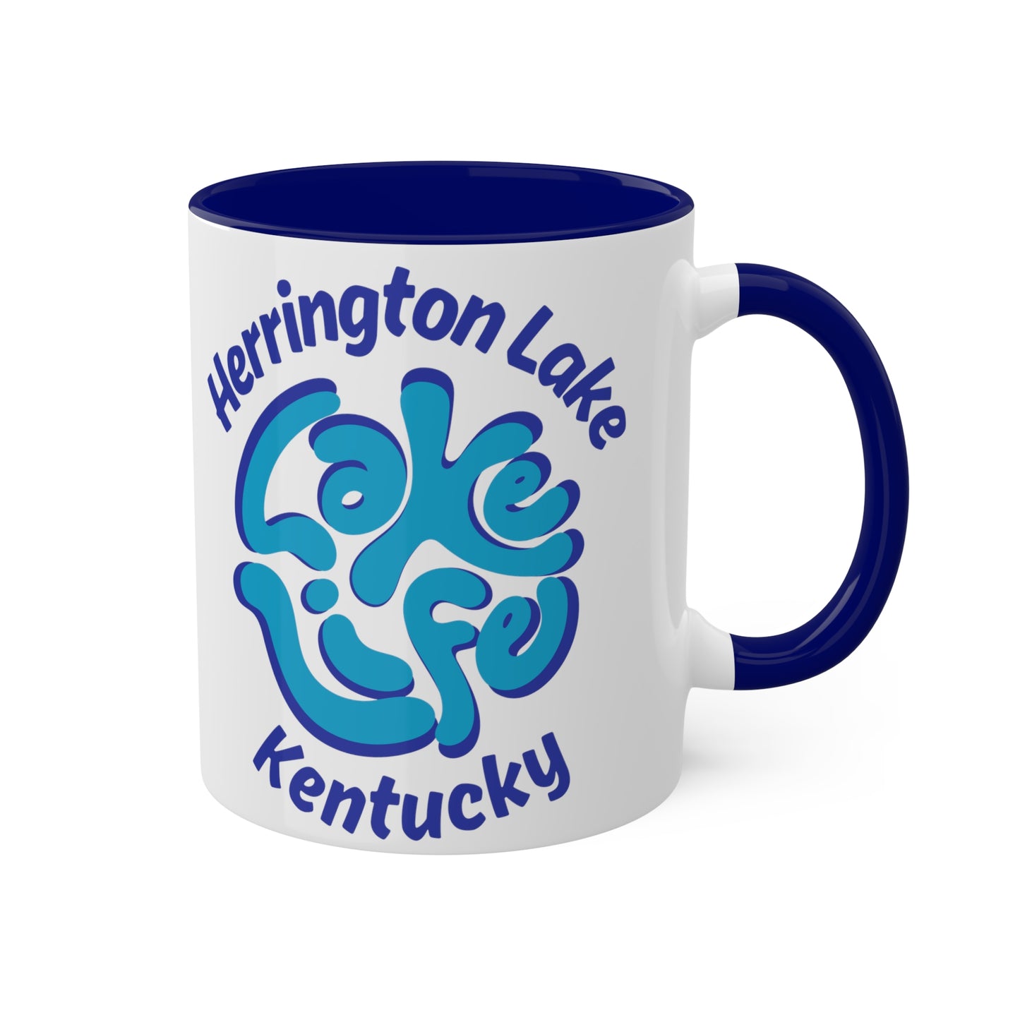 Herrington "Lake Life" Colorful Accent Mugs, 11oz