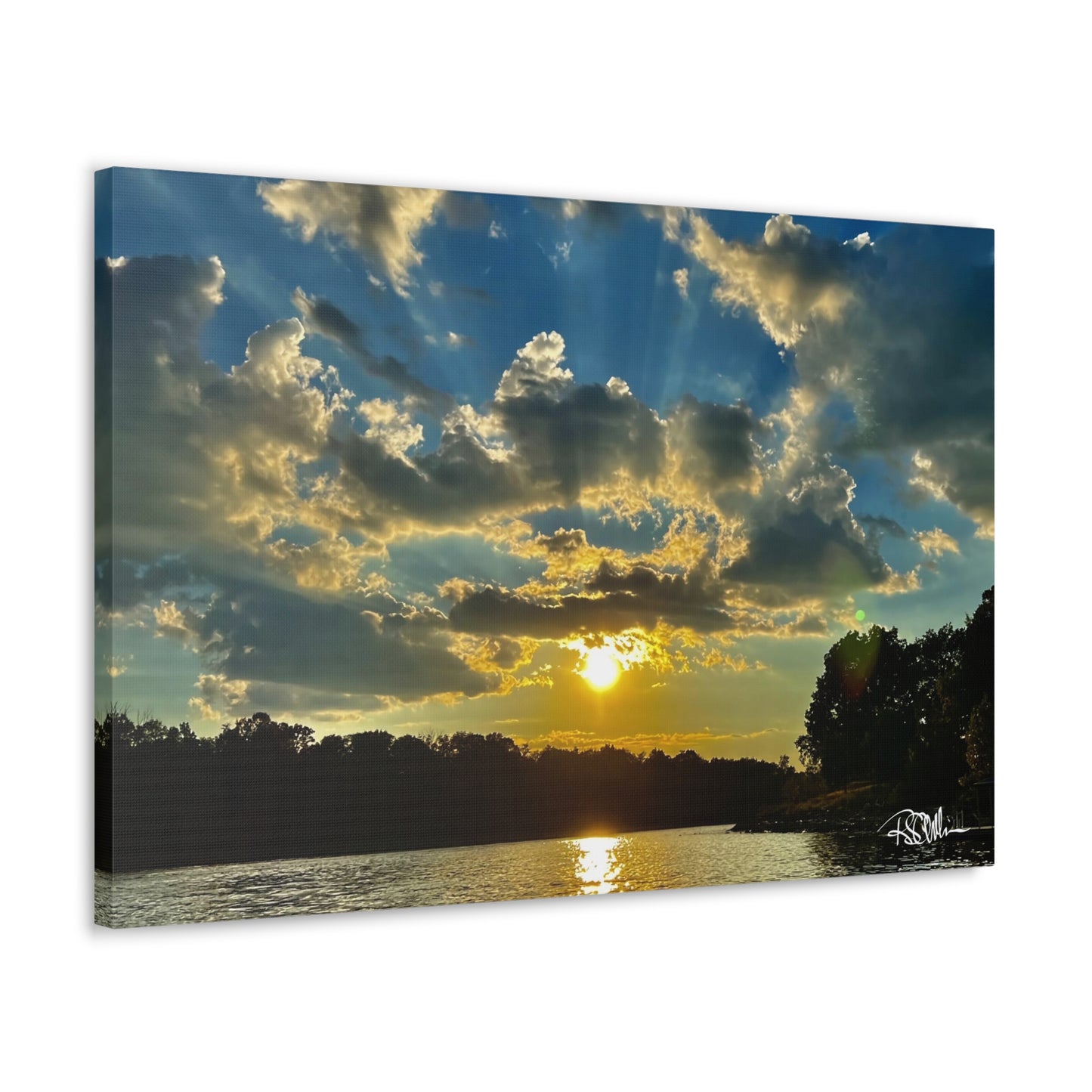 "Summer Sunset on Herrington -1" Canvas Gallery Wraps