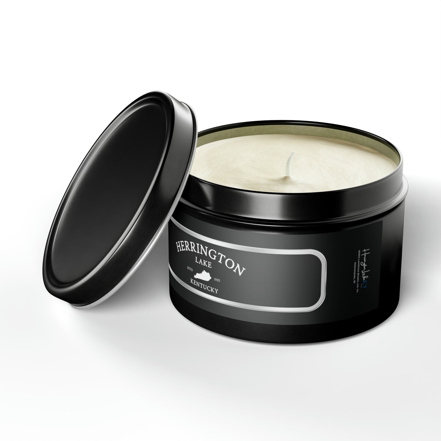 "Simply Herrington" Black Label Coconut Soy Wax Premium Tin Candles