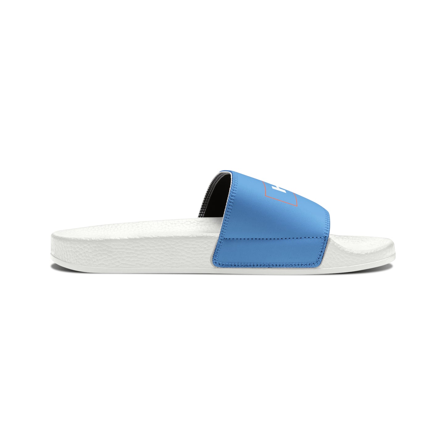 Youth HLKY Logo Slide Sandals, Light Blue