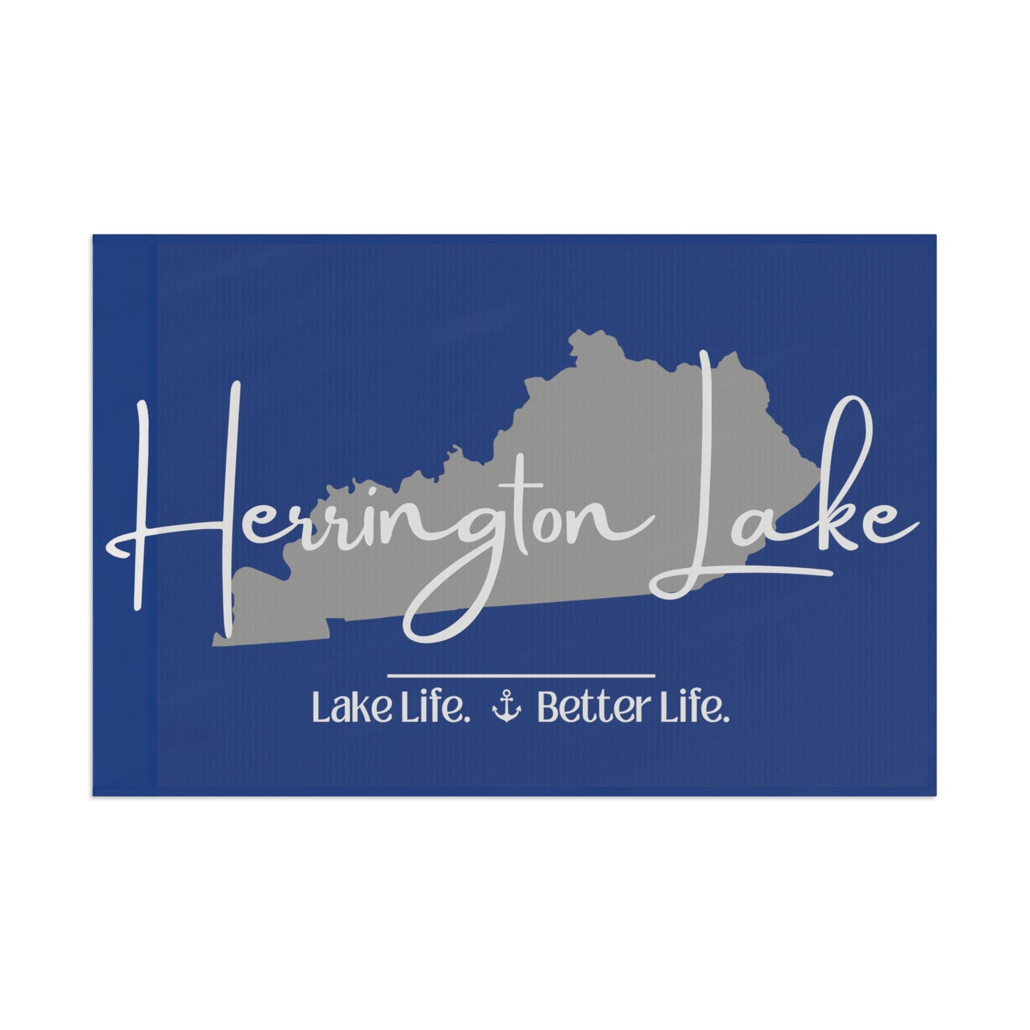 Herrington Lake Signature Collection Flag - Blue