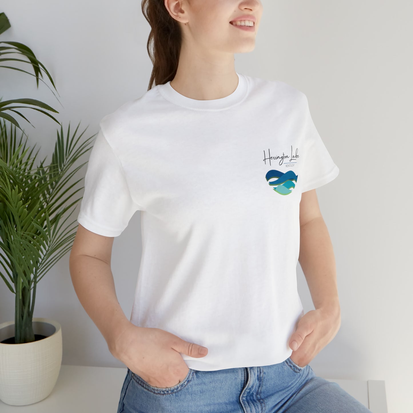 HerringtonLakeKY.com Logo Double-Sided Jersey Knit Tee