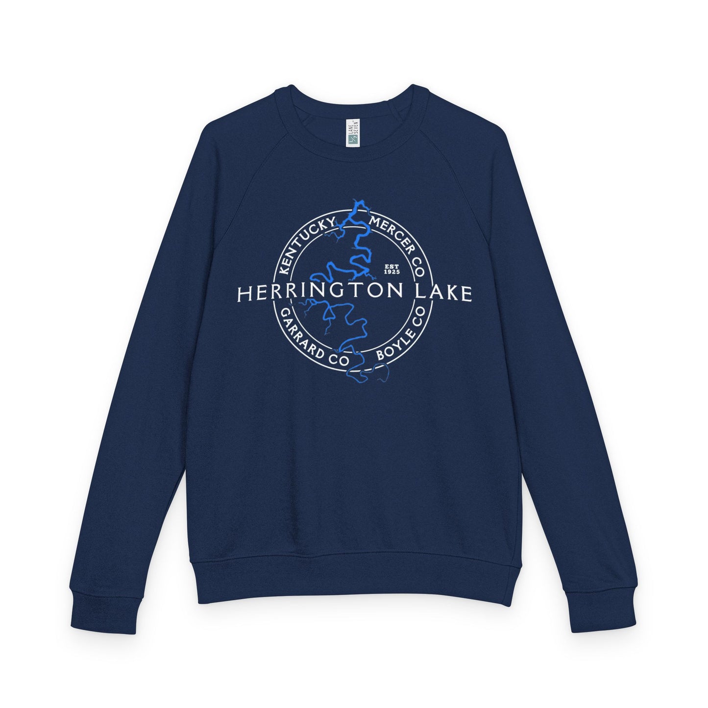 The "Classic" Herrington Lake and County Unisex French Terry Raglan Crewneck