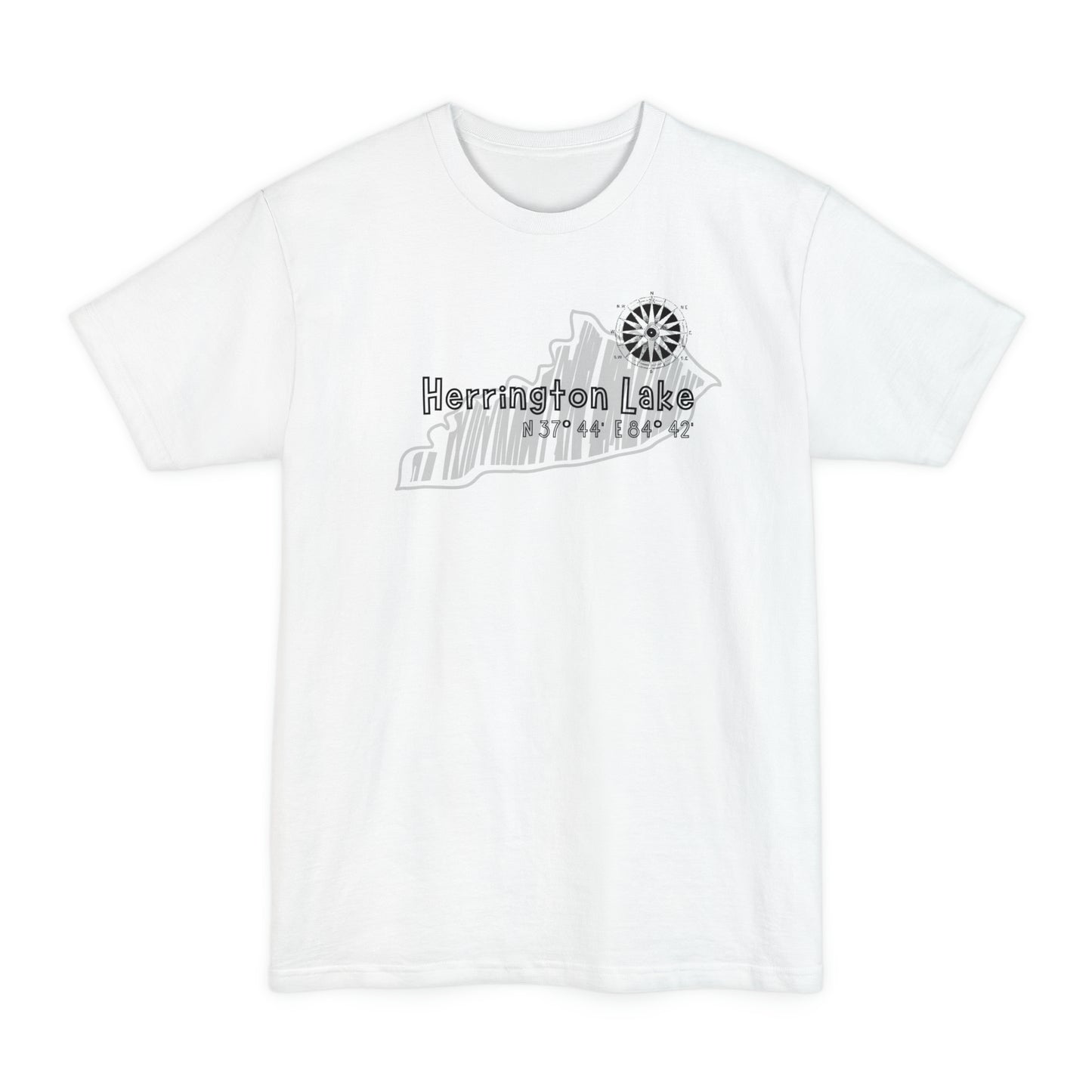Herrington Lake Cabin Sketch Tall Hanes Beefy-T® T-Shirt