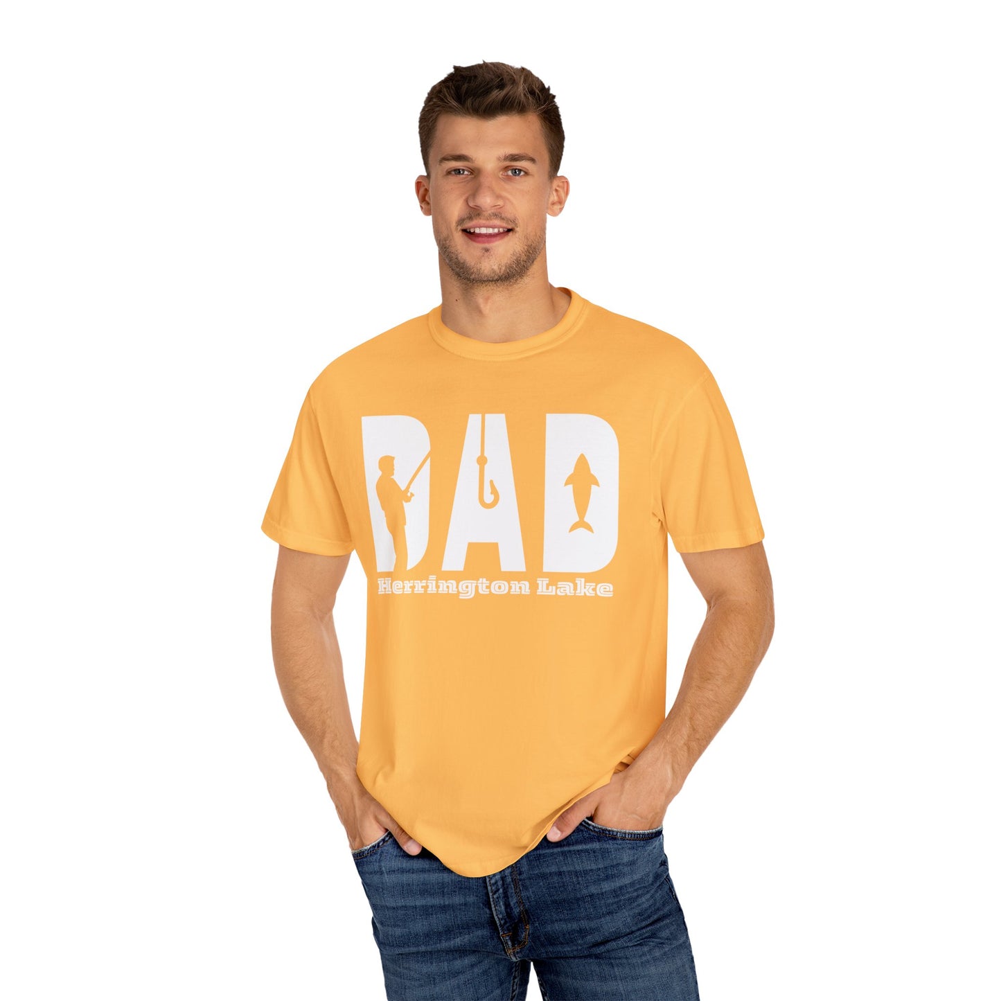 "Dad's Best Fishin Shirt" Premium Garment-Dyed Comfort Colors TShirt