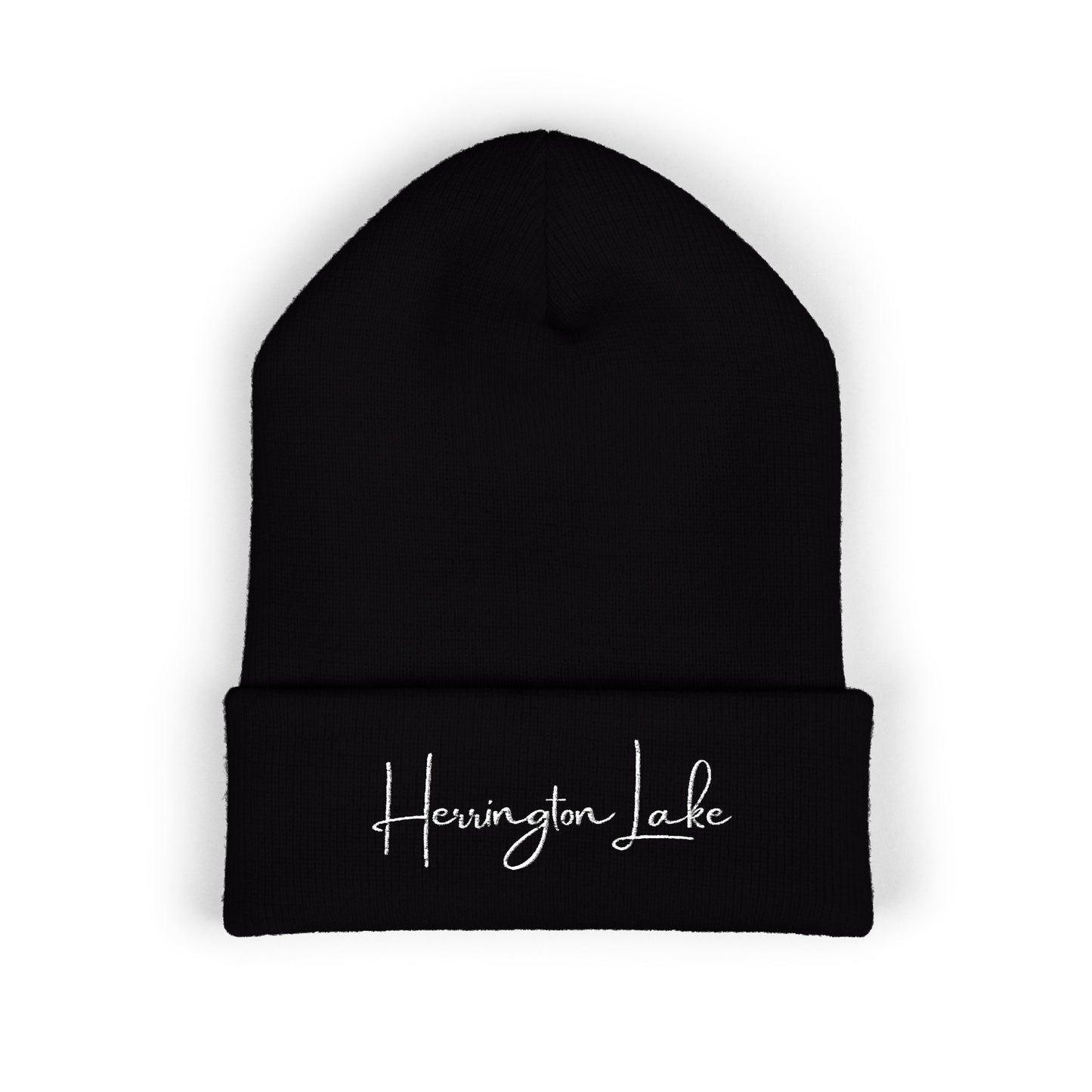 Embroidered Herrington Lake Script Logo Classic Cuffed Beanie