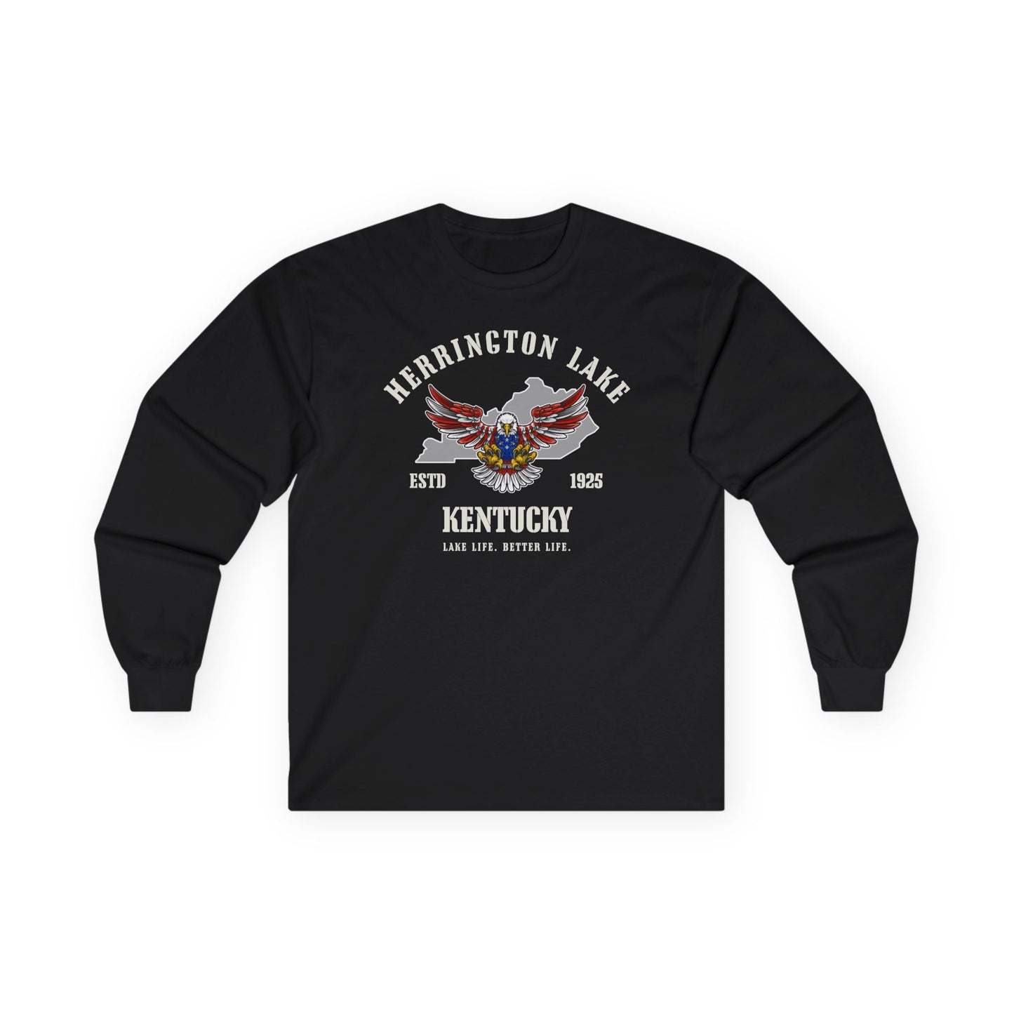 "Screaming Eagle" Herrington Lake Patriots Collection Ultra Cotton Long Sleeve Tee