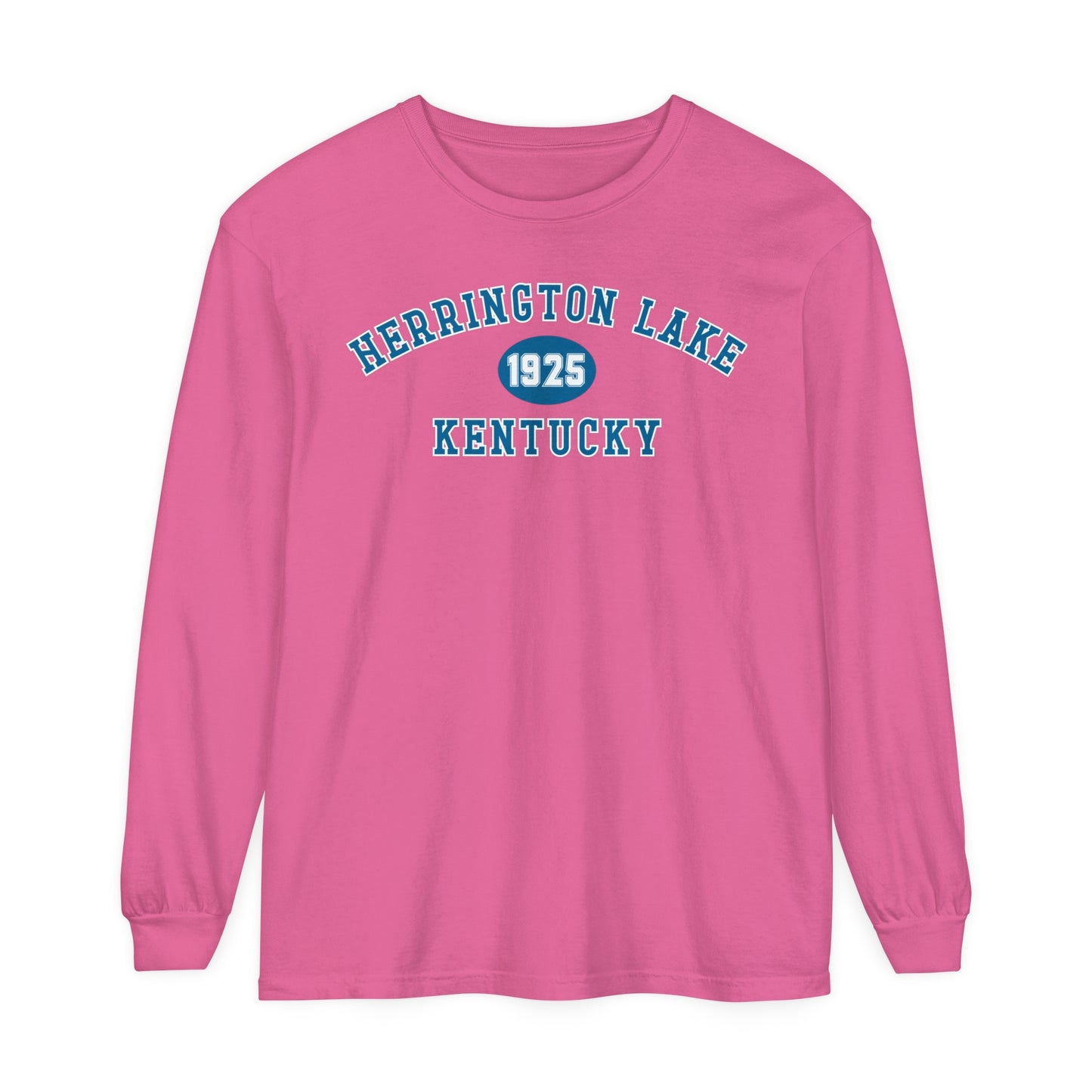 Herrington Lake SPRING PASTEL Collegiate Collection Garment-Dyed Premium Comfort Colors™ Long Sleeve T-Shirt