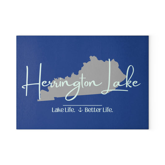 Herrington Lake Signature Collection Glass Cutting Board - Dark Blue