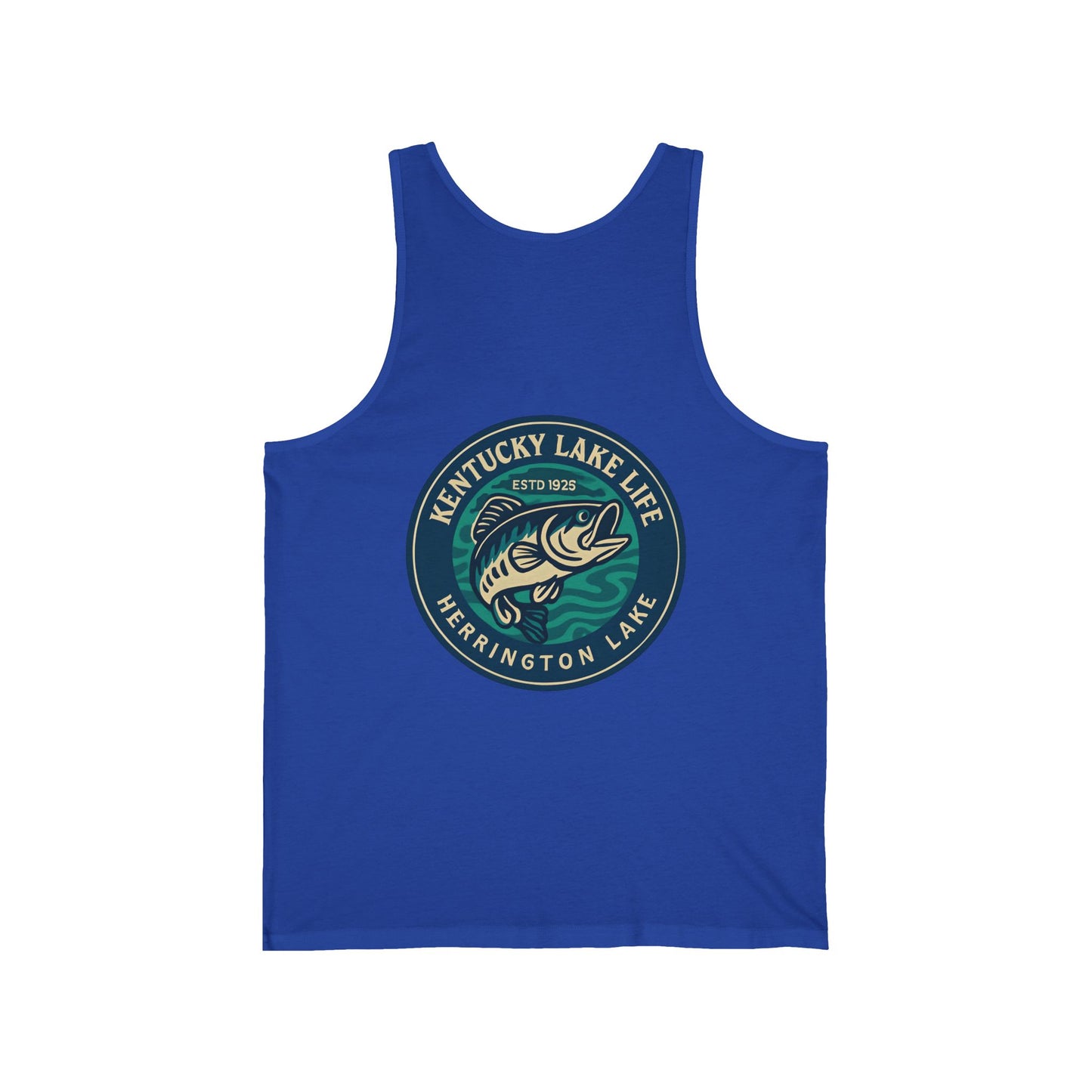 Herrington Lake Heritage Double-Side Printed Unisex Jersey Knit Cotton Tank