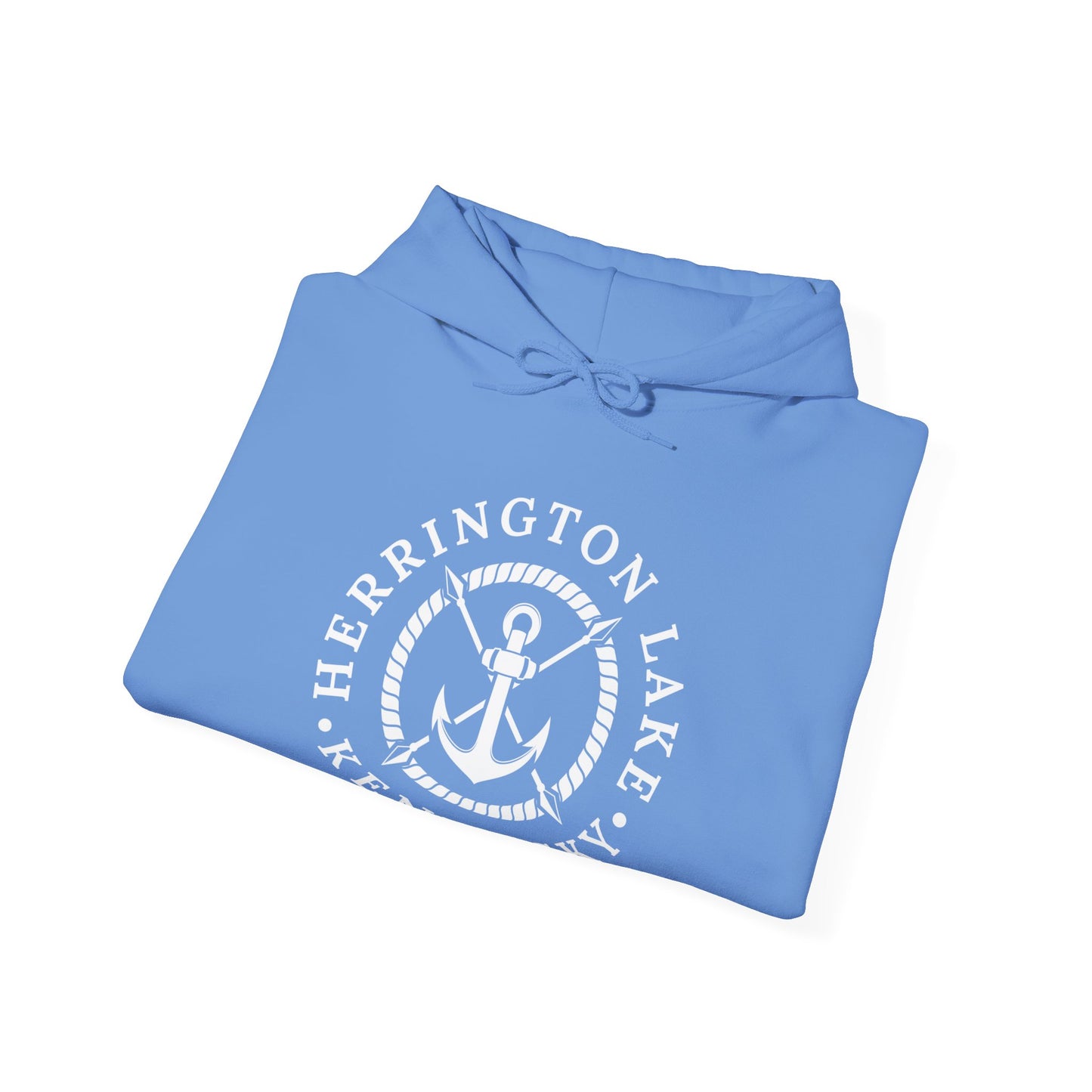 Herrington Lake Nautical Anchor Logo Heavy Blend™ Hoodie