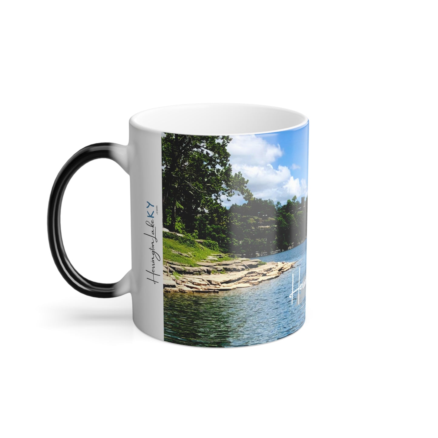 "Welcome to Herrington Lake" Color Morphing Mug, 11oz