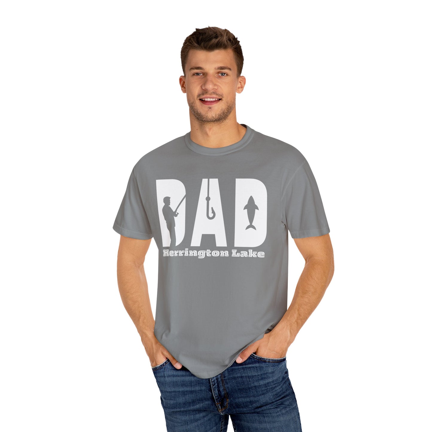"Dad's Best Fishin Shirt" Premium Garment-Dyed Comfort Colors TShirt