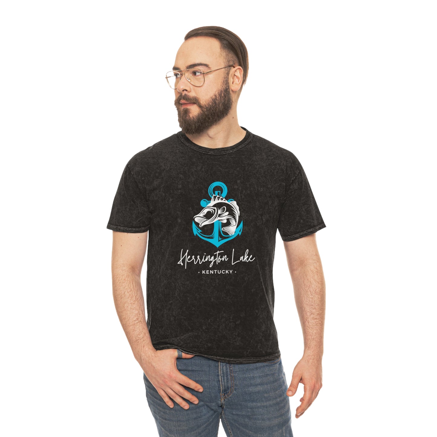 Herrington Lake "Nautical Catch" Mineral Wash T-Shirt