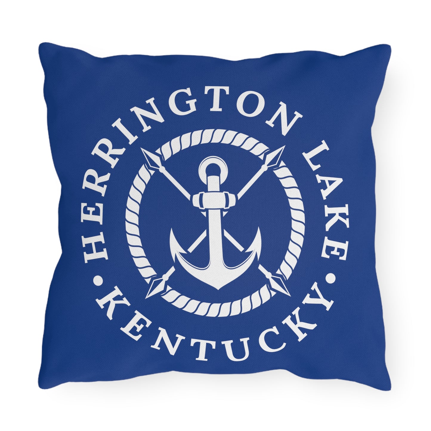 Herrington Lake Anchor Outdoor Pillows in Blue