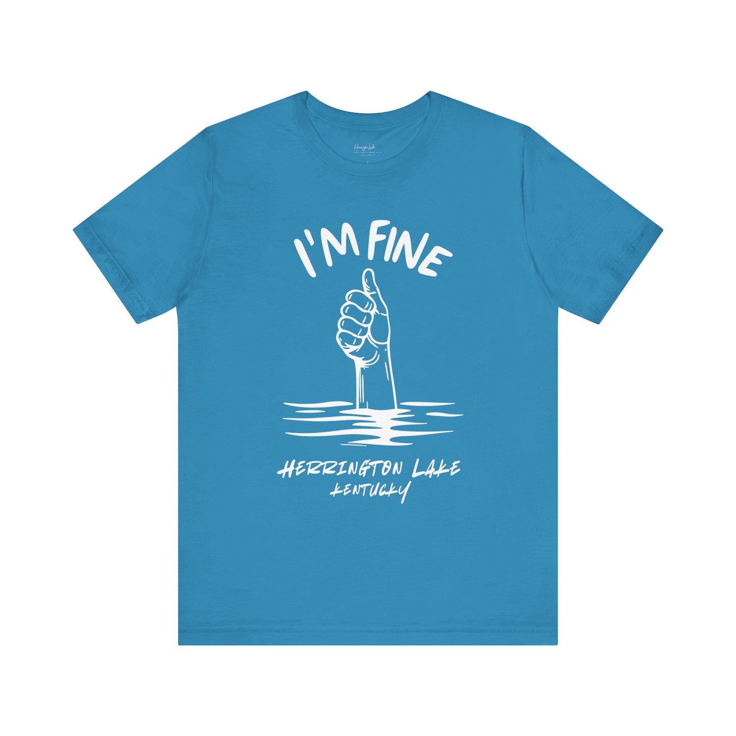 "I'm FINE!" Iconica Collection Jersey Knit Cotton Tee (Includes HLCL Donation)