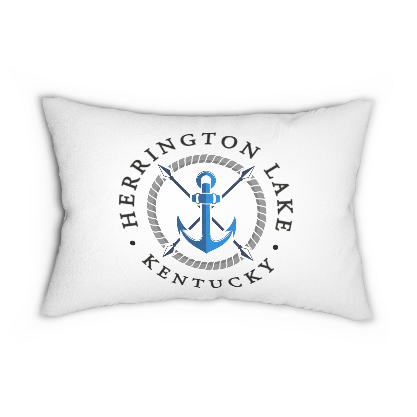 Herrington Lake Anchor Lumbar Pillow (White)