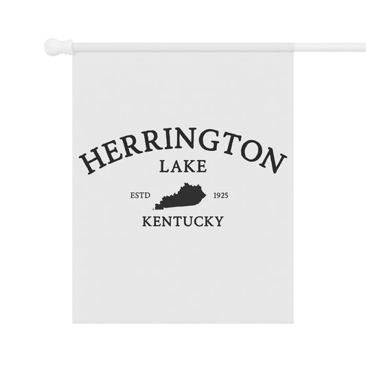 Simply Herrington House Banner and Garden Flag - Black on White