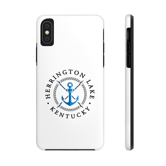 Herrington Lake Nautical Tough Phone Cases, White