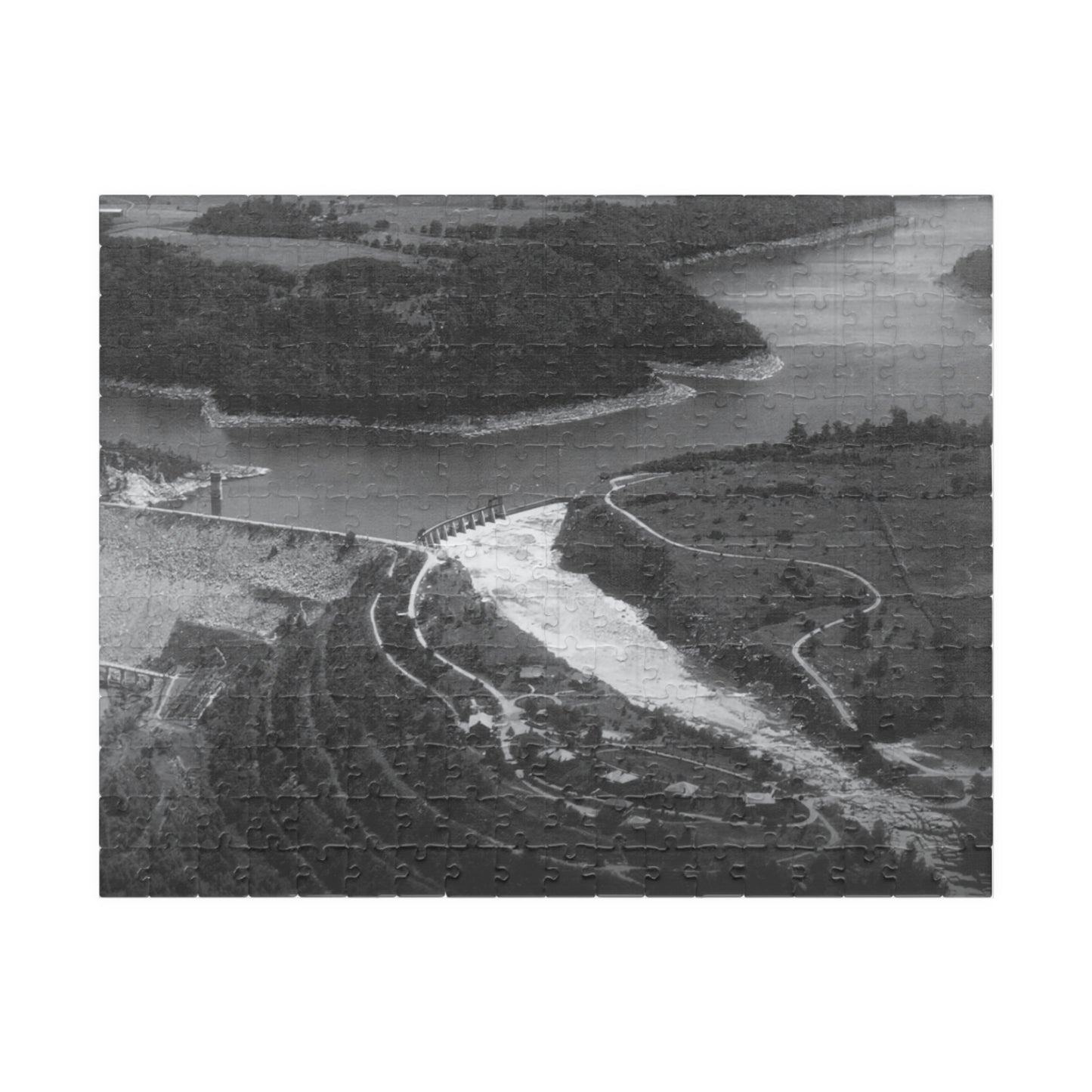 Dix Dam Black and White Puzzle (110, 252, 520, 1014-piece)