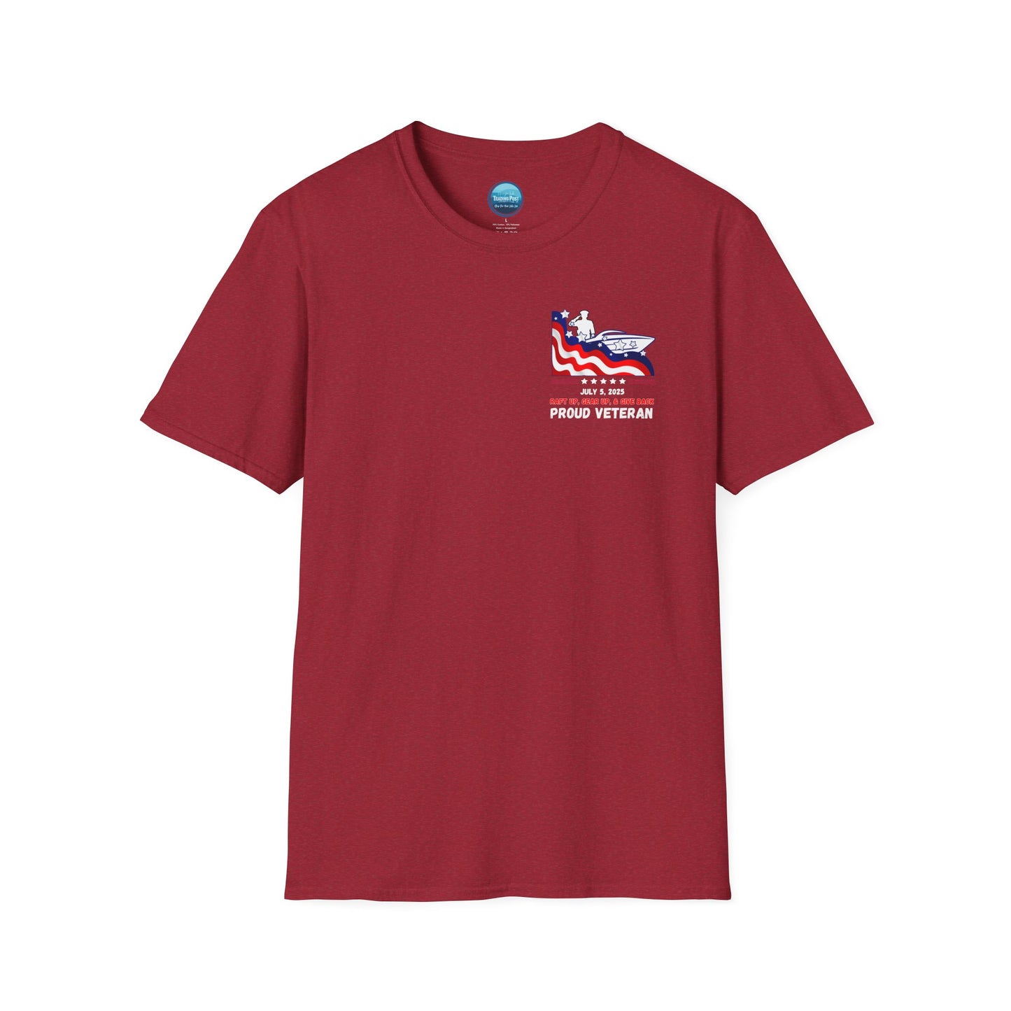 VETERANS 2025 Roger's Raft-Up for Camp Nelson Honor Guard 100% Ringspun Cotton UNISEX Double-Sided Tee