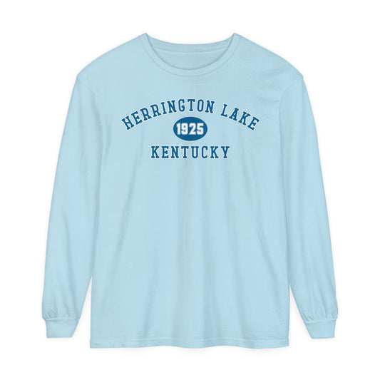 Herrington Lake SPRING PASTEL Collegiate Collection Garment-Dyed Premium Comfort Colors™ Long Sleeve T-Shirt