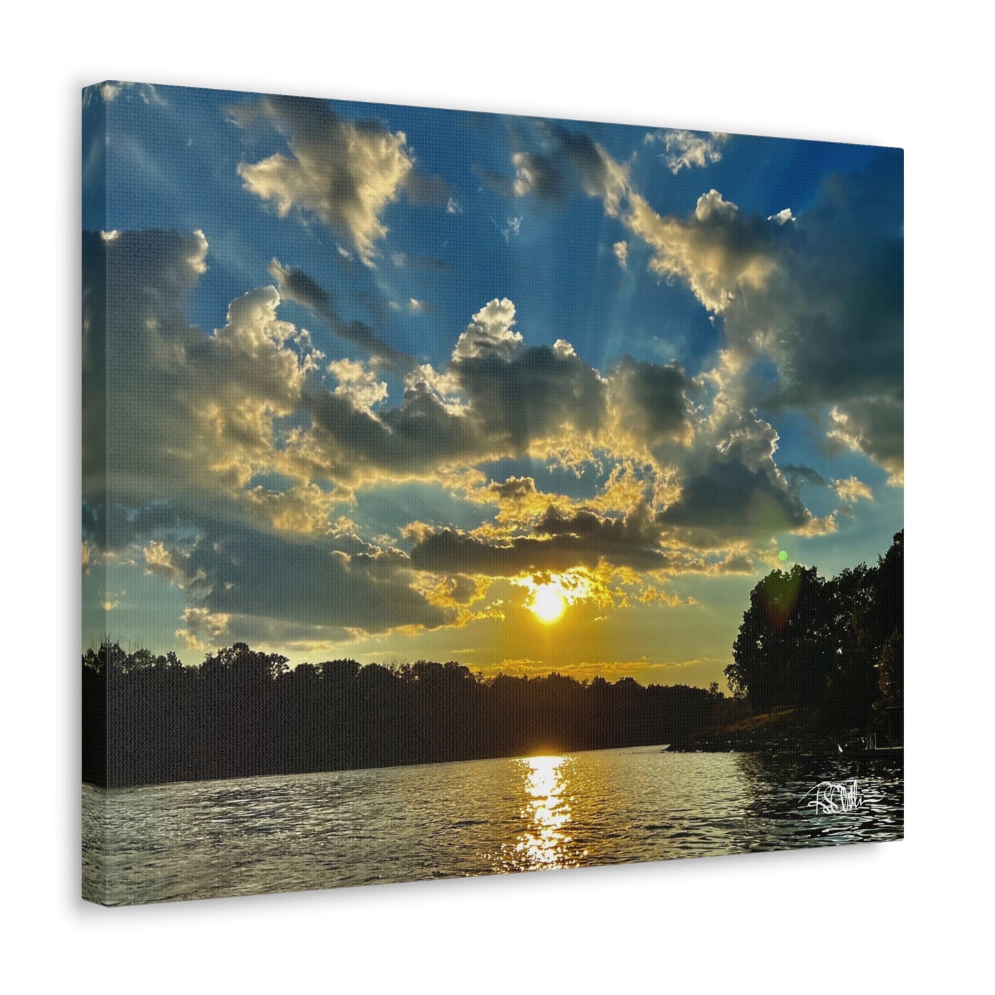 "Summer Sunset on Herrington -1" Canvas Gallery Wraps