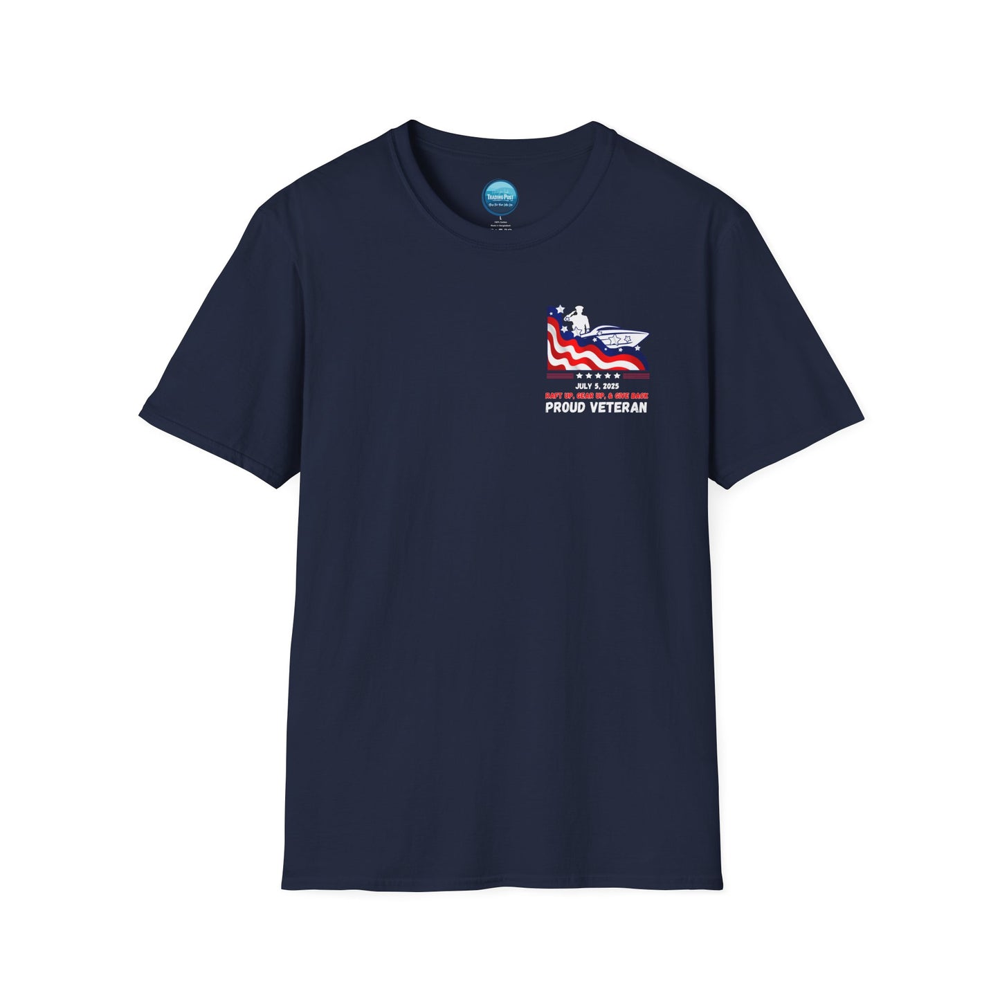 VETERANS 2025 Roger's Raft-Up for Camp Nelson Honor Guard 100% Ringspun Cotton UNISEX Double-Sided Tee