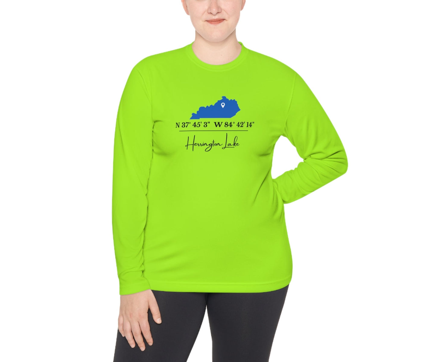 Herrington Lake Coordinates Unisex Lightweight 40 UPF Activewear Long Sleeve Tee