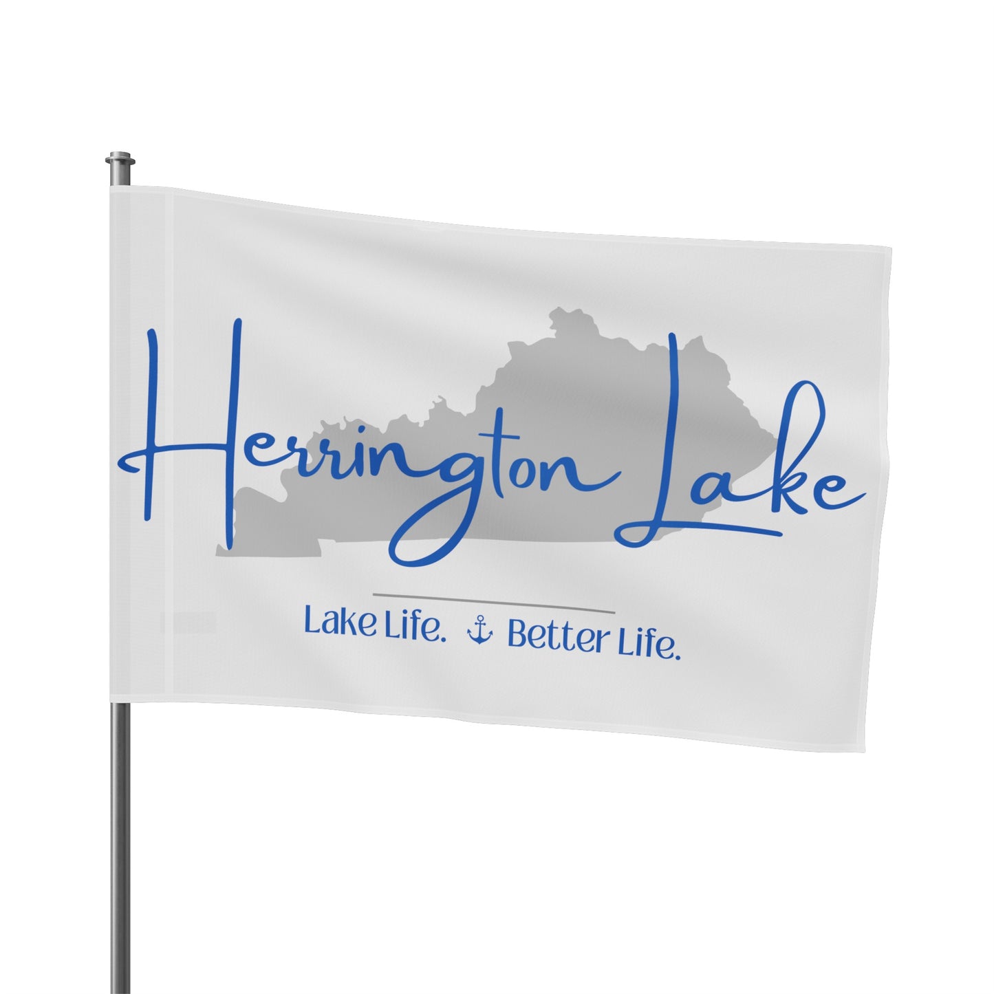 Herrington Lake Signature Collection Flag - White
