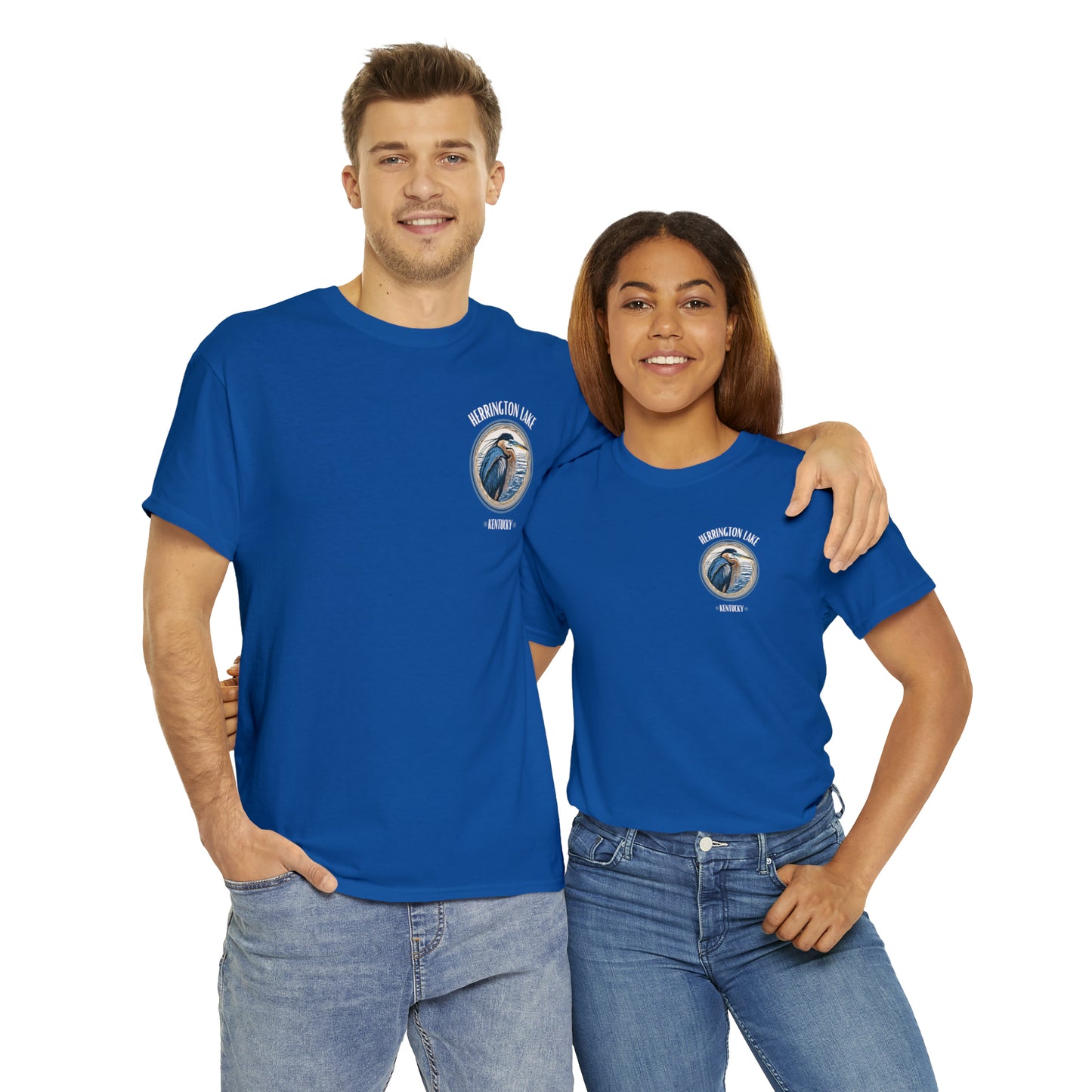 Great Blue Heron - Double-Sided Herrington Wildlife Collection Cotton Tee