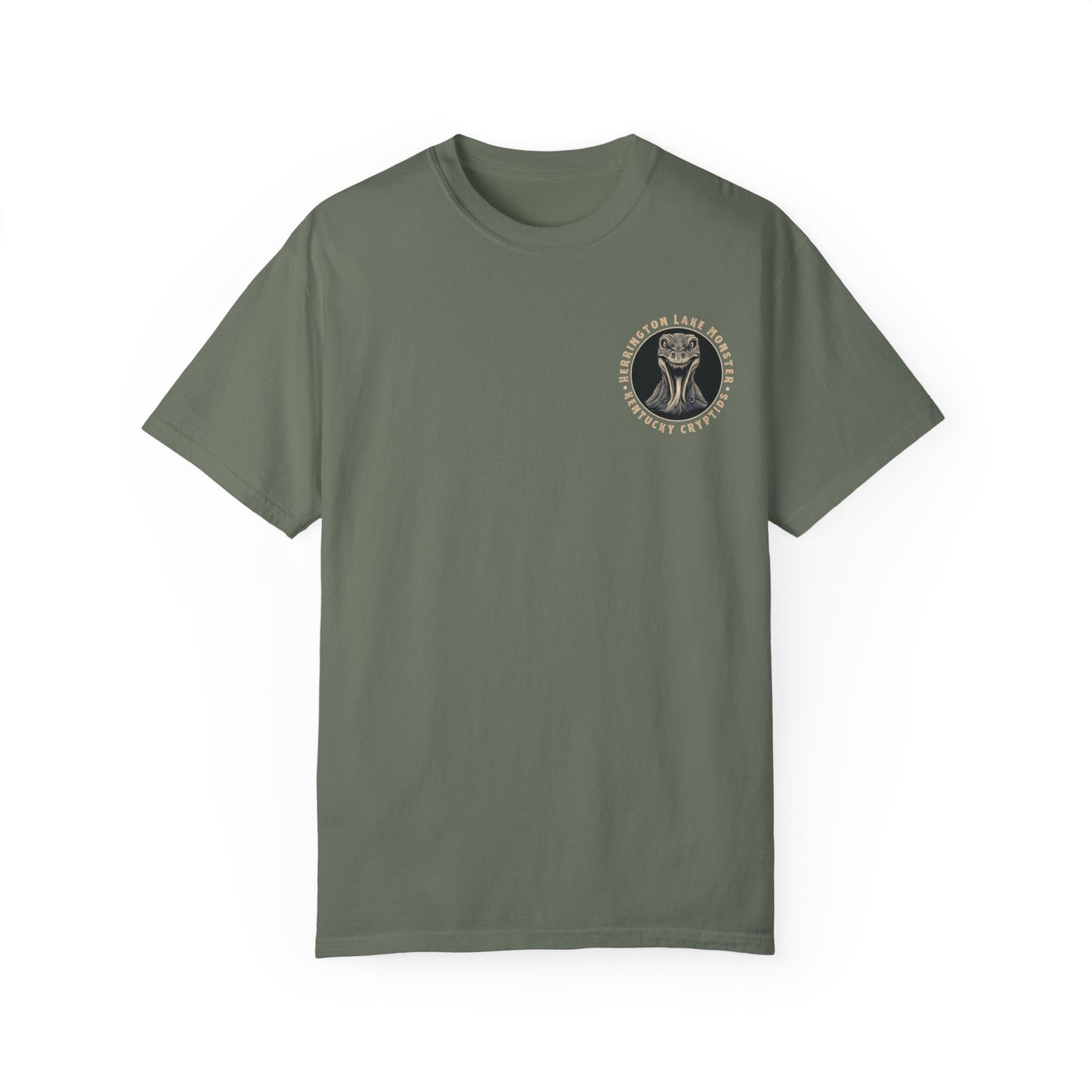 Illustrated Herrington Lake Monster Kentucky Cryptids Double-Sided Premium Garment-Dyed Comfort Colors TShirt
