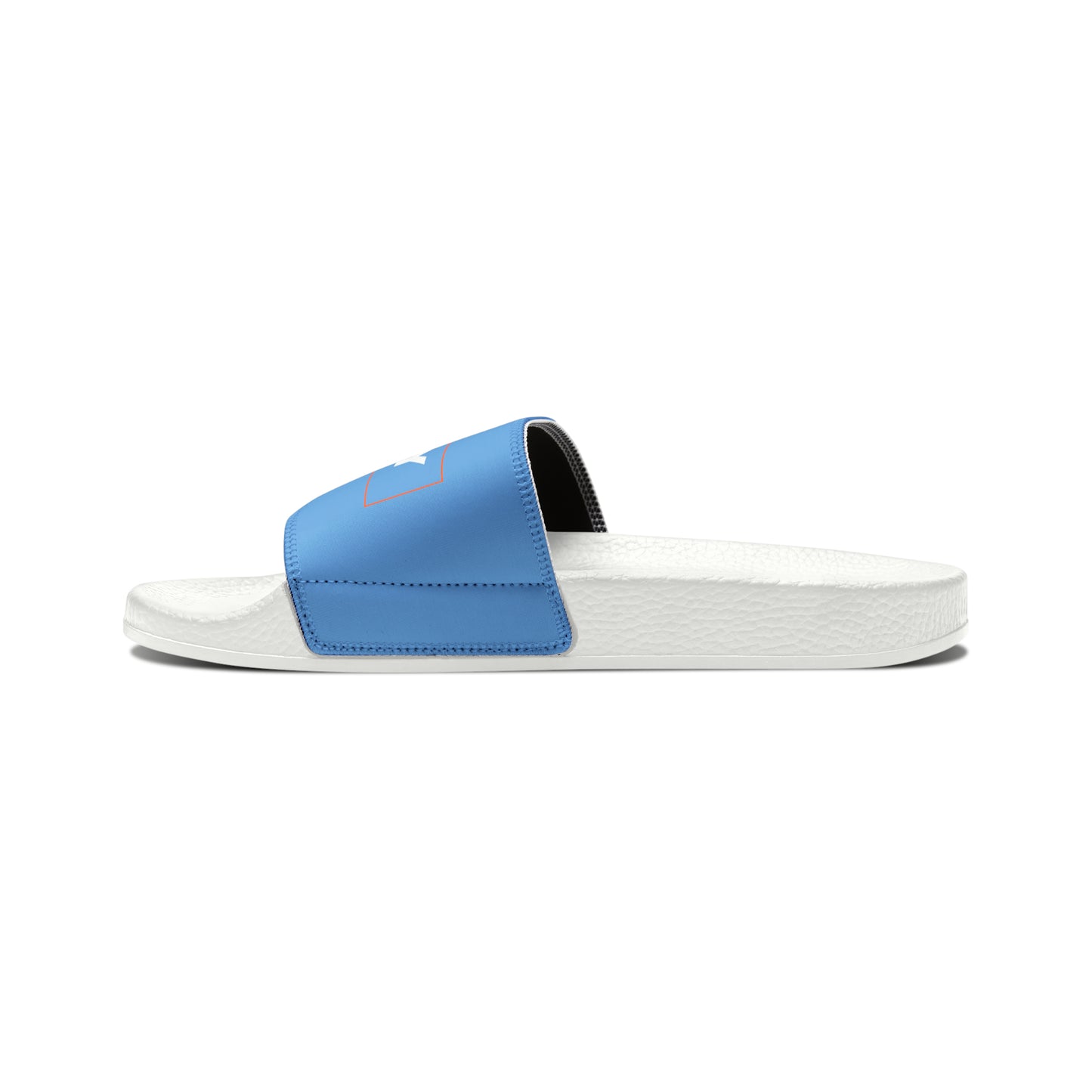 Youth HLKY Logo Slide Sandals, Light Blue