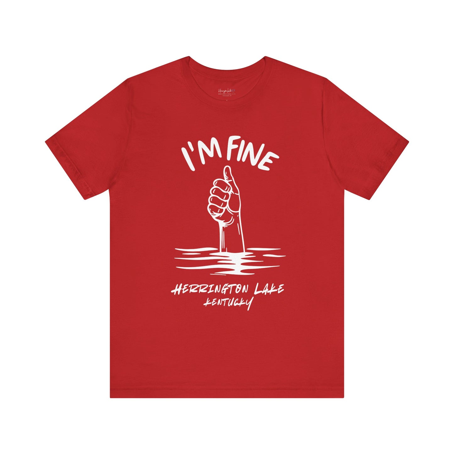 "I'm FINE!" Iconica Collection Jersey Knit Cotton Tee (Includes HLCL Donation)