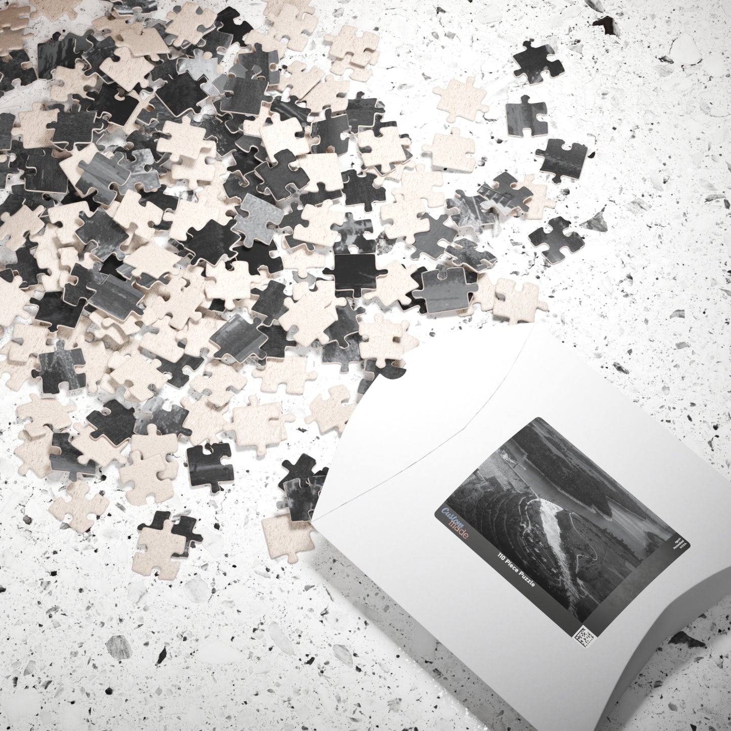 Dix Dam Black and White Puzzle (110, 252, 520, 1014-piece)