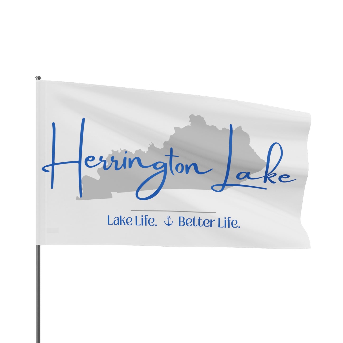 Herrington Lake Signature Collection Flag - White