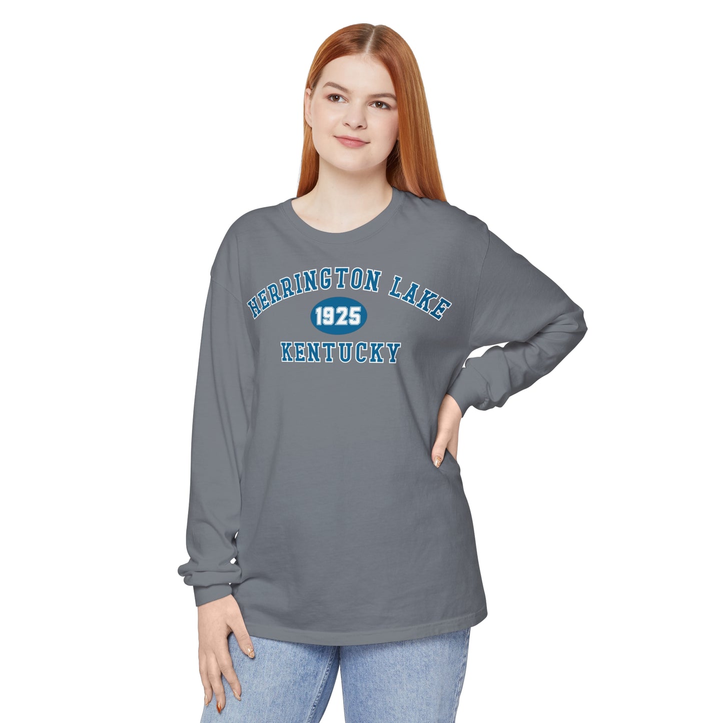 Herrington Lake "Back To School" Collegiate Collection Garment-Dyed Premium Comfort Colors™ Long Sleeve T-Shirt