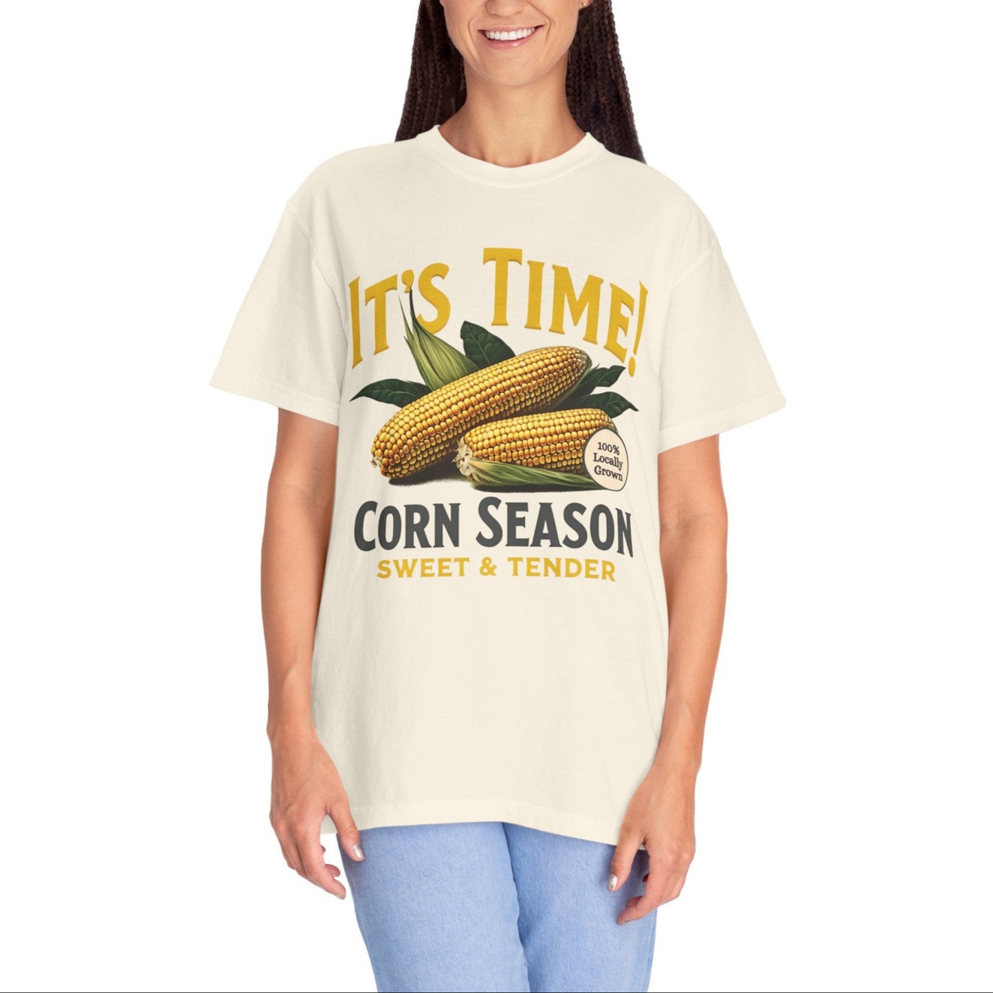 "It's Corn Season" Premium Garment-Dyed Comfort Colors TShirt