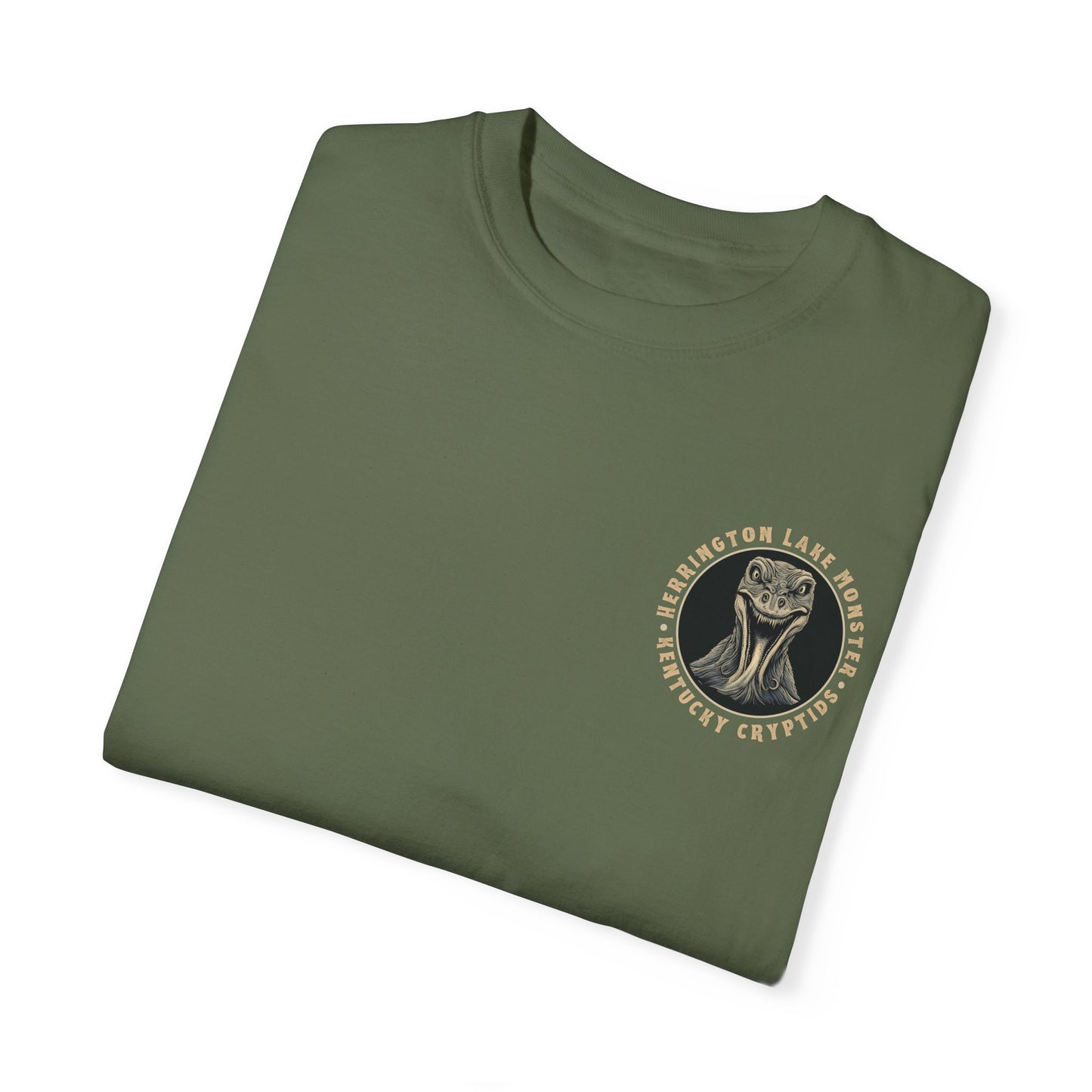 Illustrated Herrington Lake Monster Kentucky Cryptids Double-Sided Premium Garment-Dyed Comfort Colors TShirt