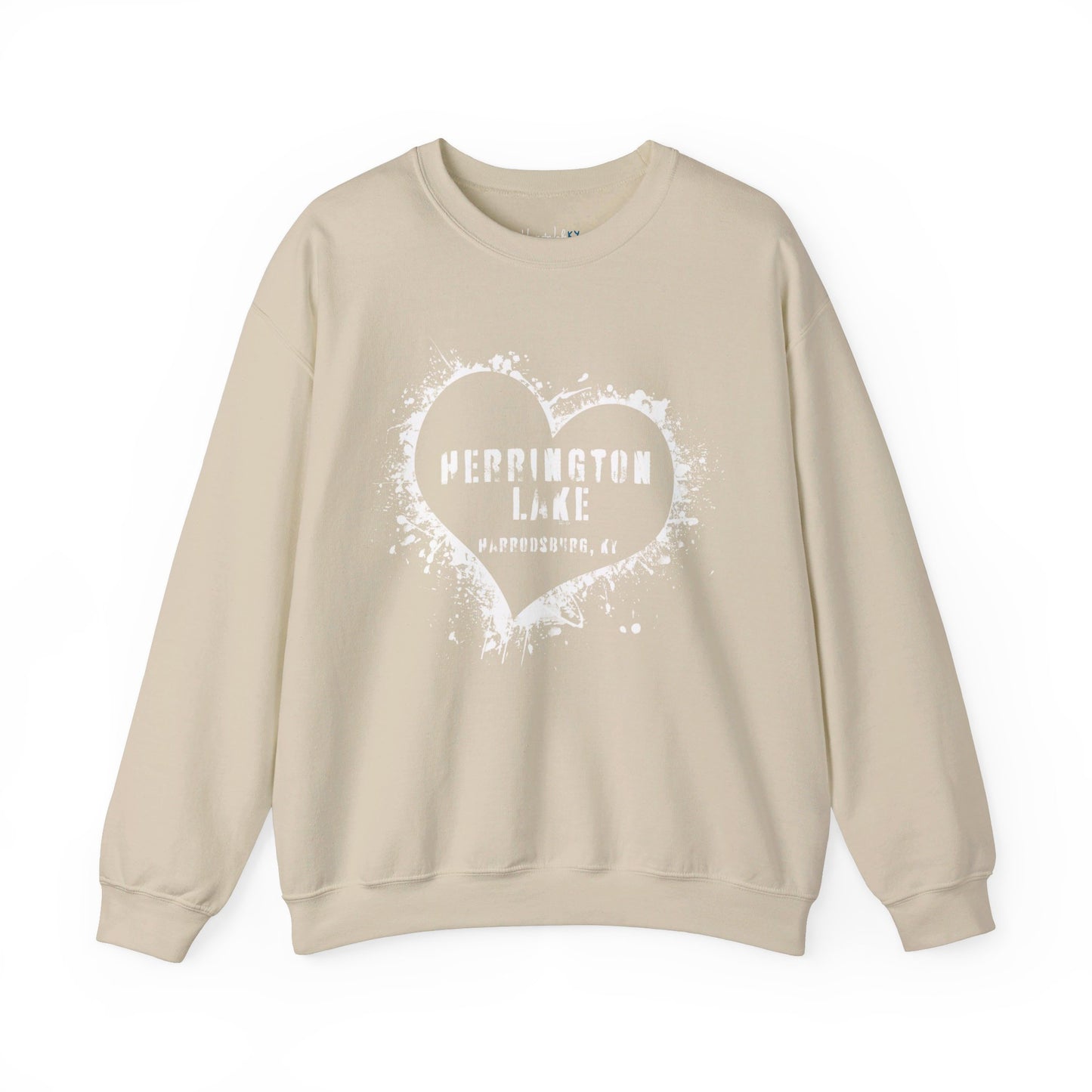 Herrington Lake Heart & Hometown Unisex Heavy Blend™ Crewneck Sweatshirt (Harrodsburg, KY)