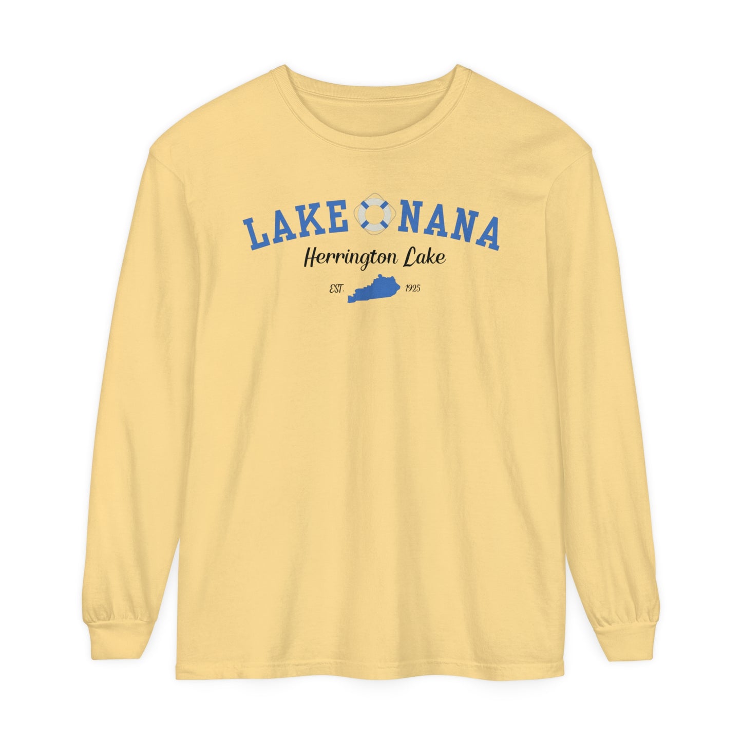 "Lake Nana" Garment-Dyed Premium Comfort Colors™ Long Sleeve T-Shirt