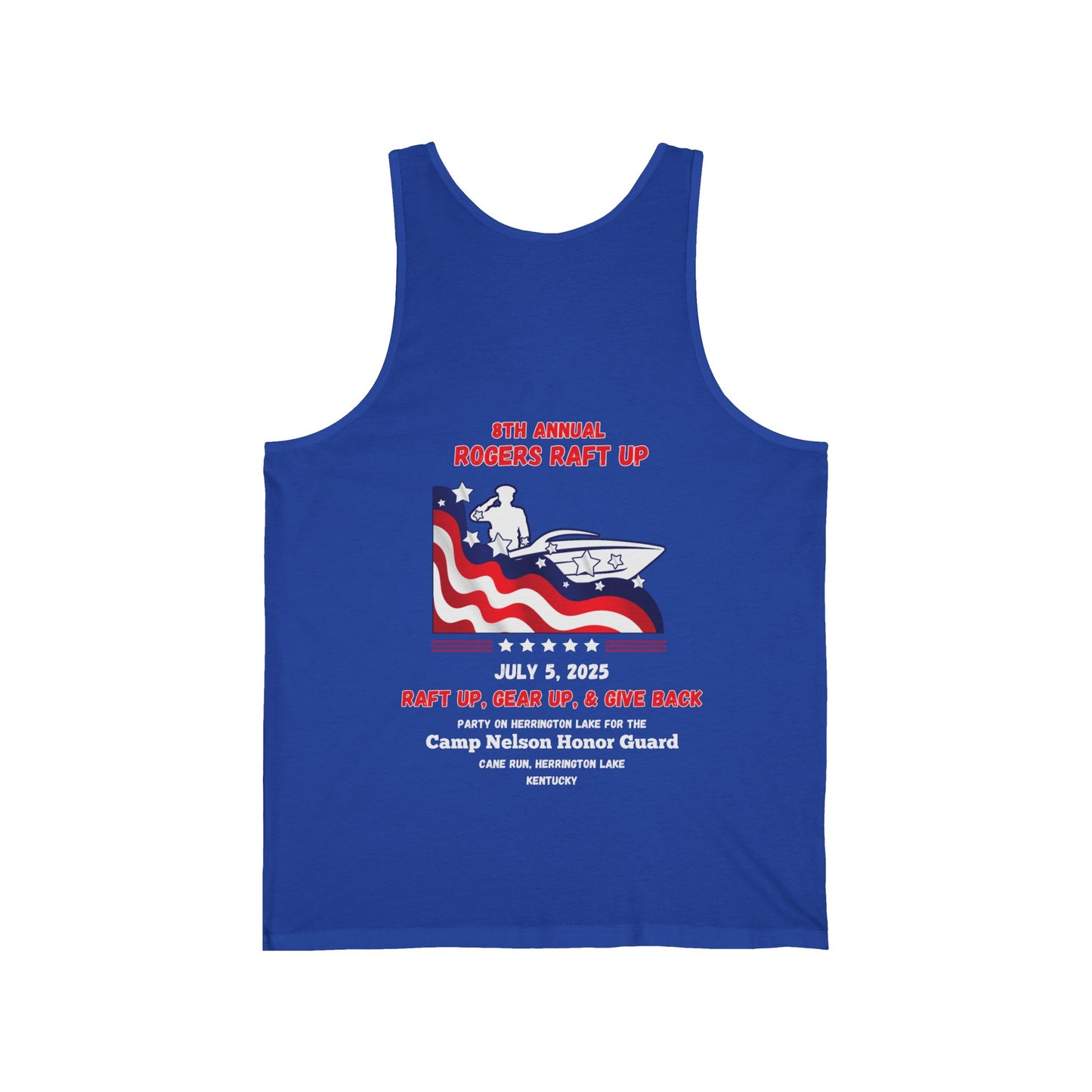 2025 Rogers Raft-Up Unisex Jersey Knit Cotton Tank