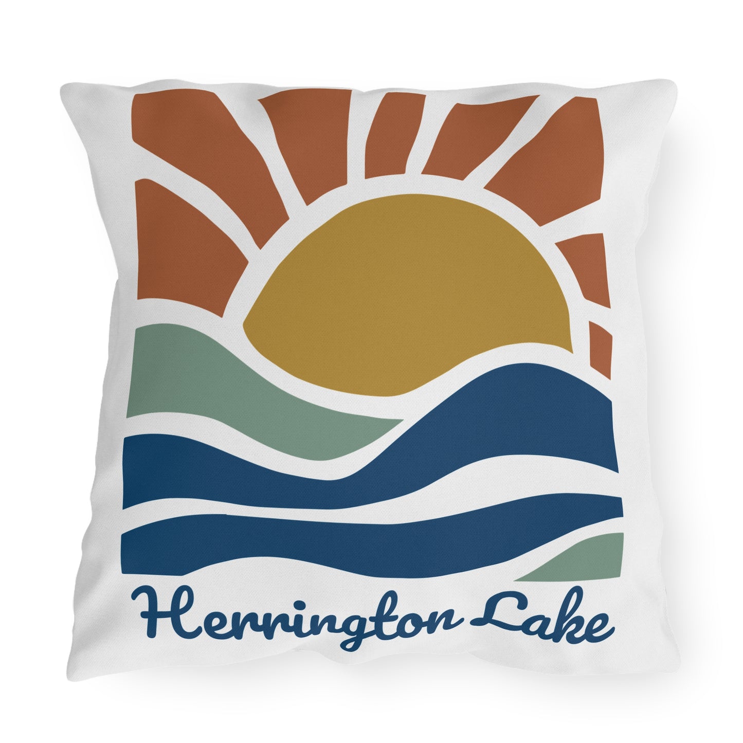 "Sunrise Serenity" Herrington Lake Reversible Outdoor Pillows