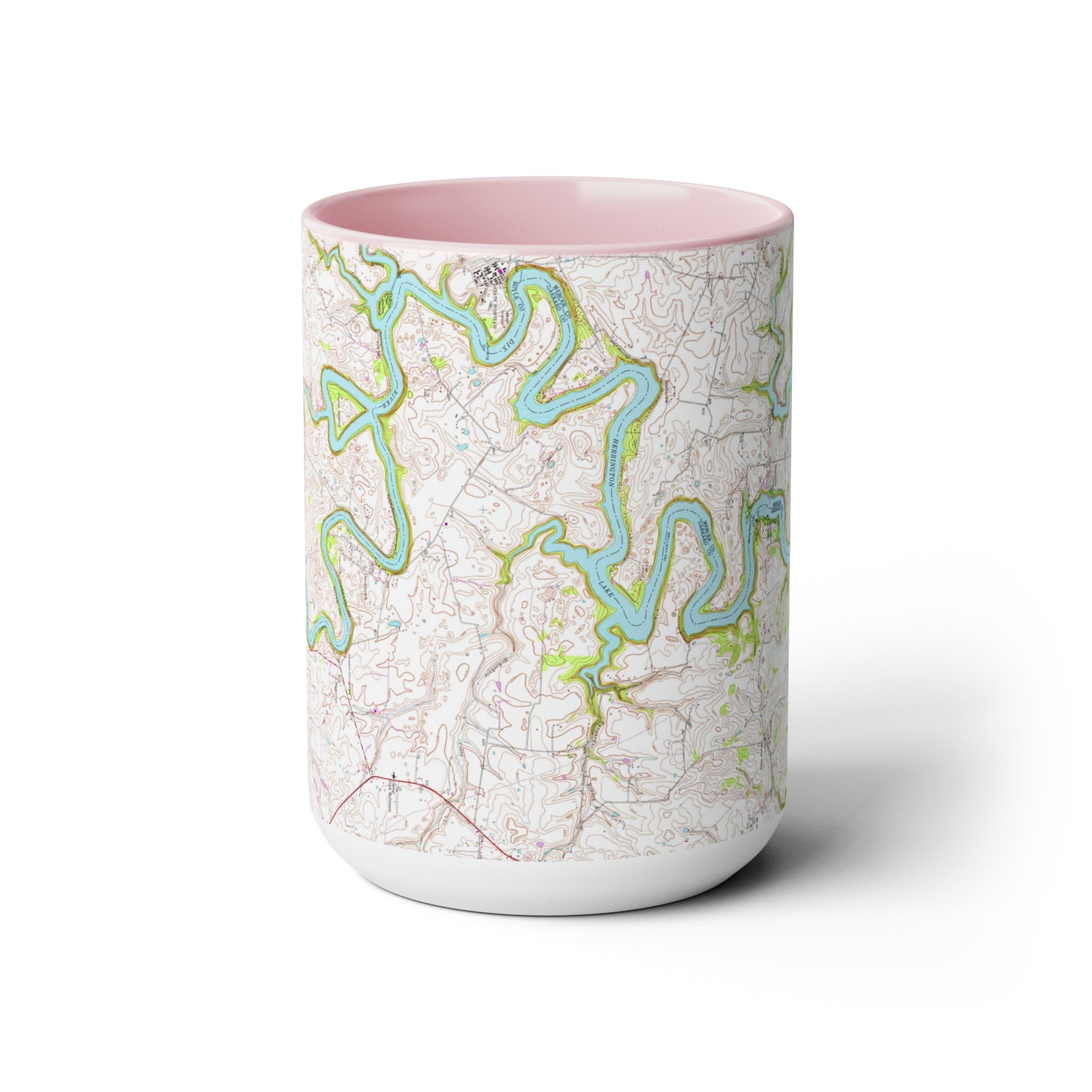 1952 Full USGS Herrington Lake Topography Map Biggie Coffee Mugs, 15oz