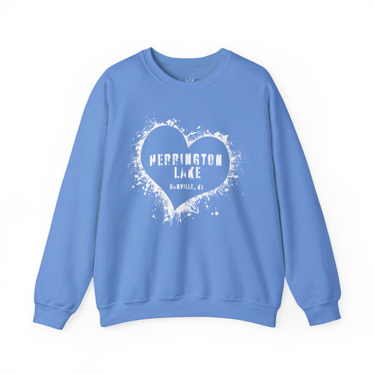 Herrington Lake Heart & Hometown Unisex Heavy Blend™ Crewneck Sweatshirt (Danville, KY)