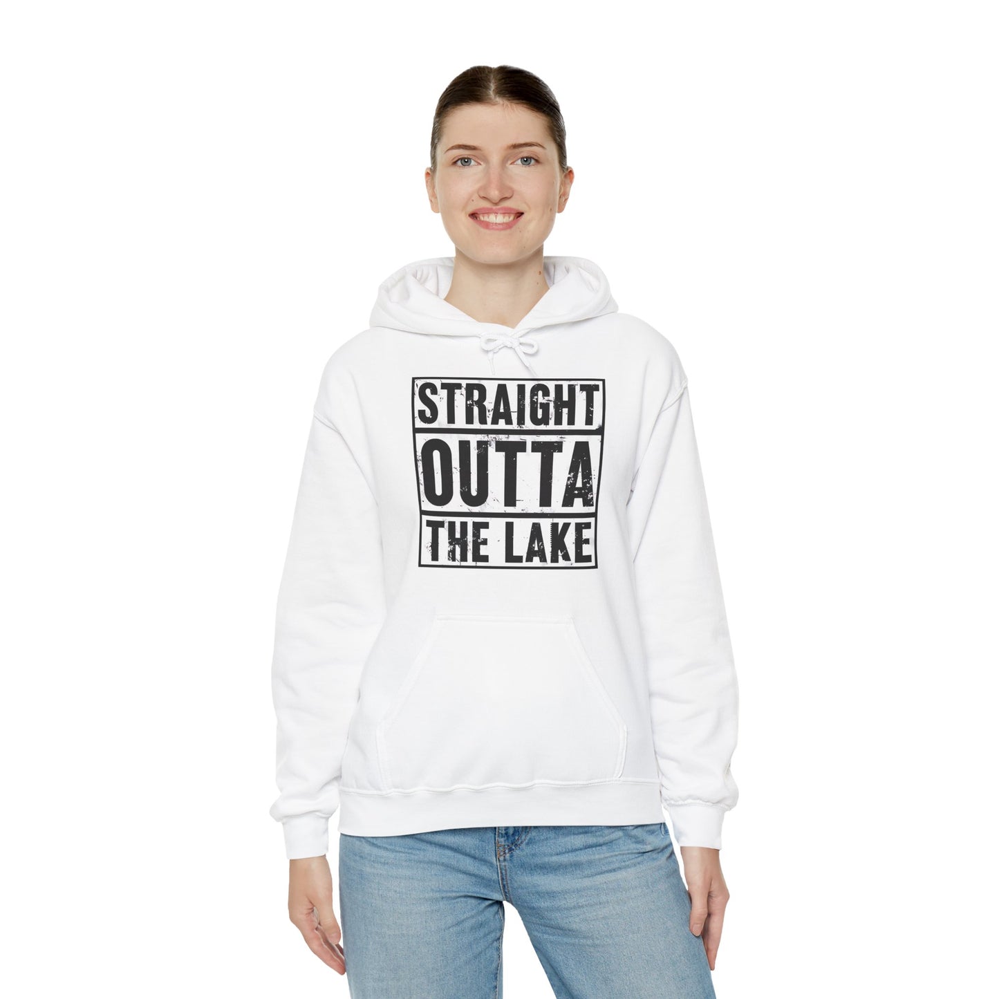 "Straight Outta The Lake" Iconica Collection Unisex Heavy Blend™ Hooded Sweatshirt