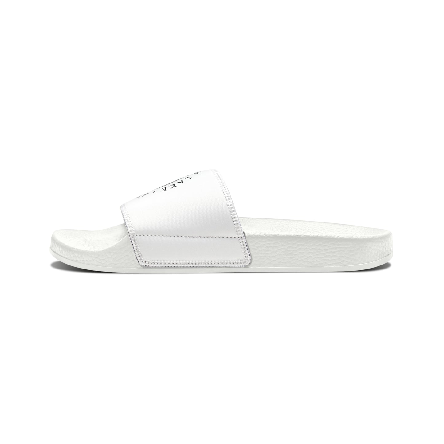 Women's HLKY Blue Anchor Slide Sandals, White