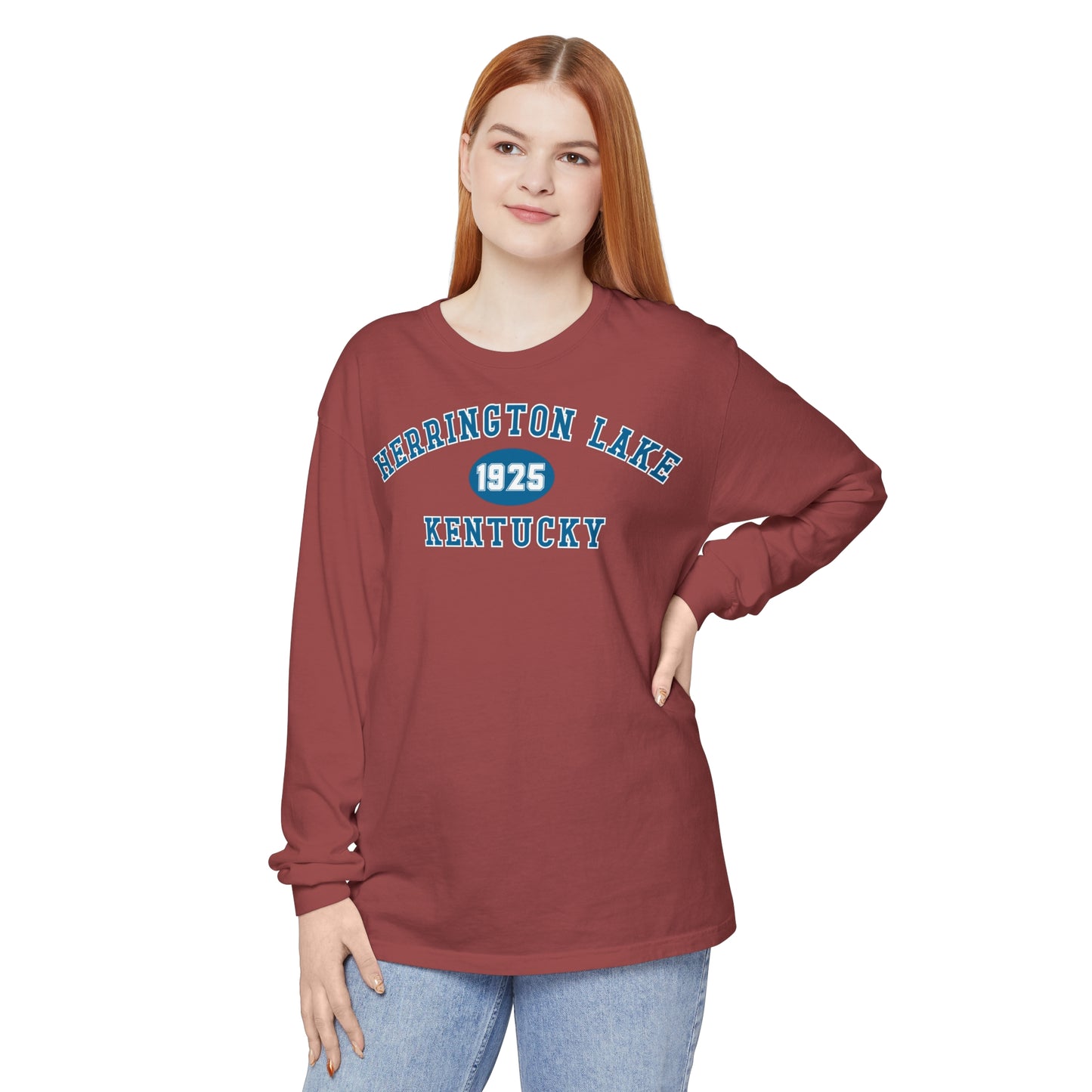 Herrington Lake "Back To School" Collegiate Collection Garment-Dyed Premium Comfort Colors™ Long Sleeve T-Shirt